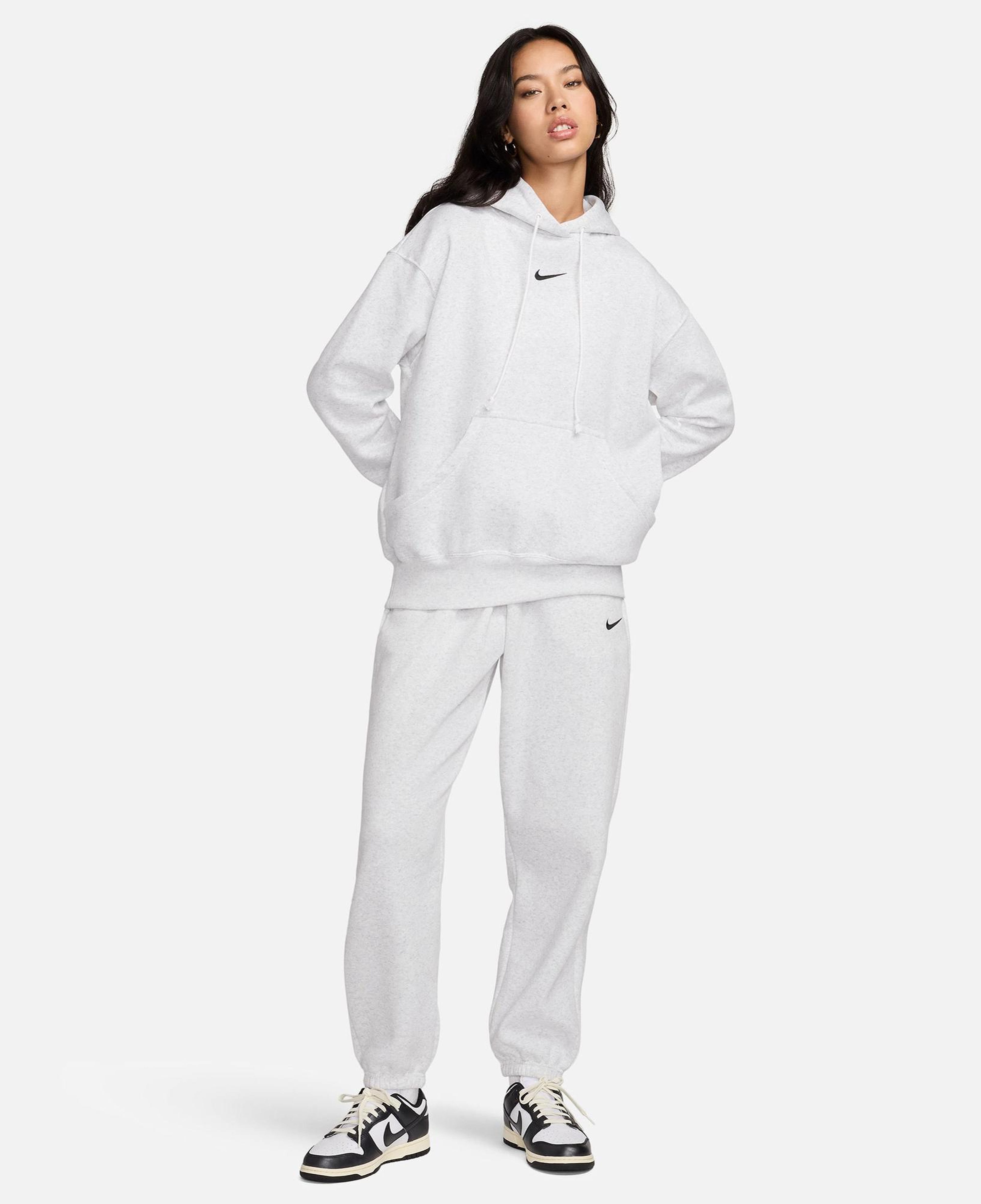 Nike Sportswear Phoenix Fleece Kadın Beyaz Hoodie