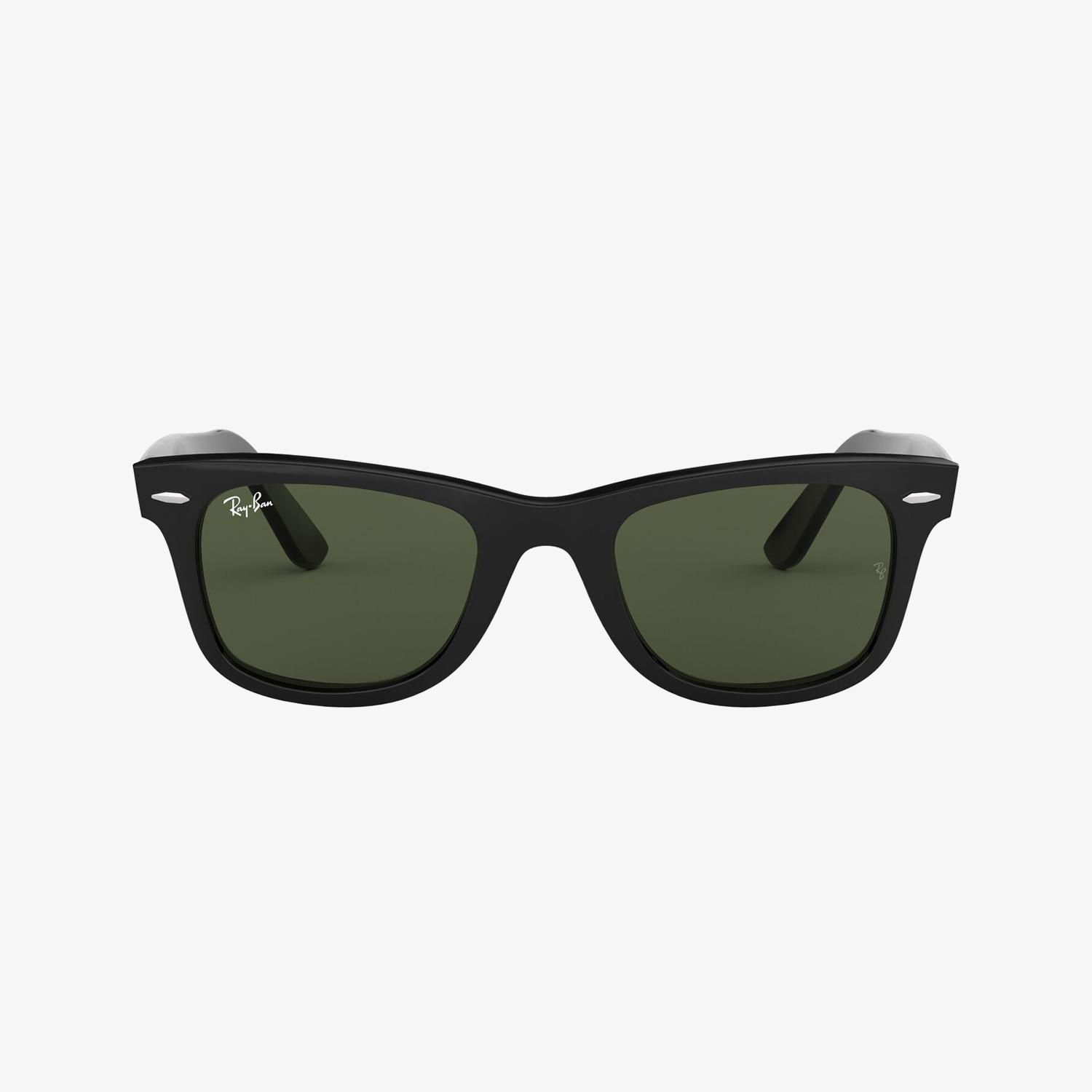 RAY-BAN 0RB2140 Wayfarer Yeşil Camlı Unisex Siyah Güneş Gözlüğü