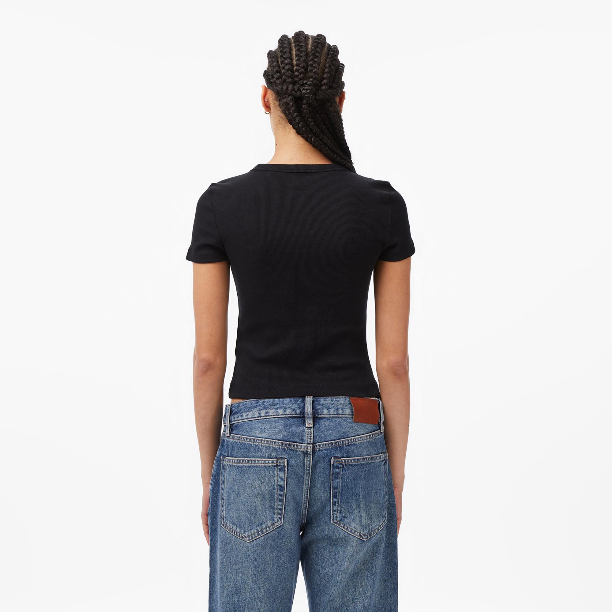 Guess Studs Slim Fit Kadın Siyah T-Shirt