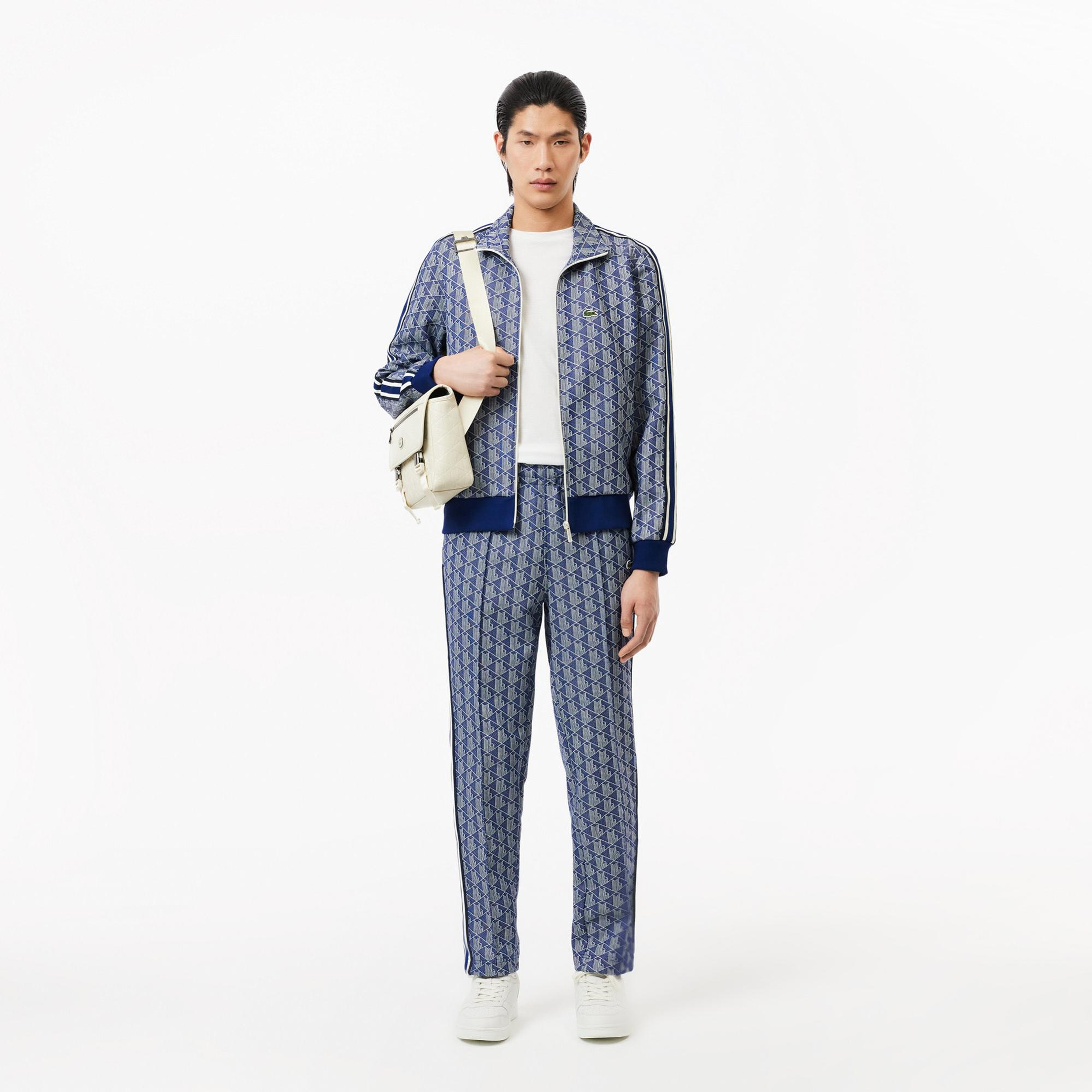 Lacoste Paris Erkek Regular Fit Monogram Lacivert Eşofman Altı