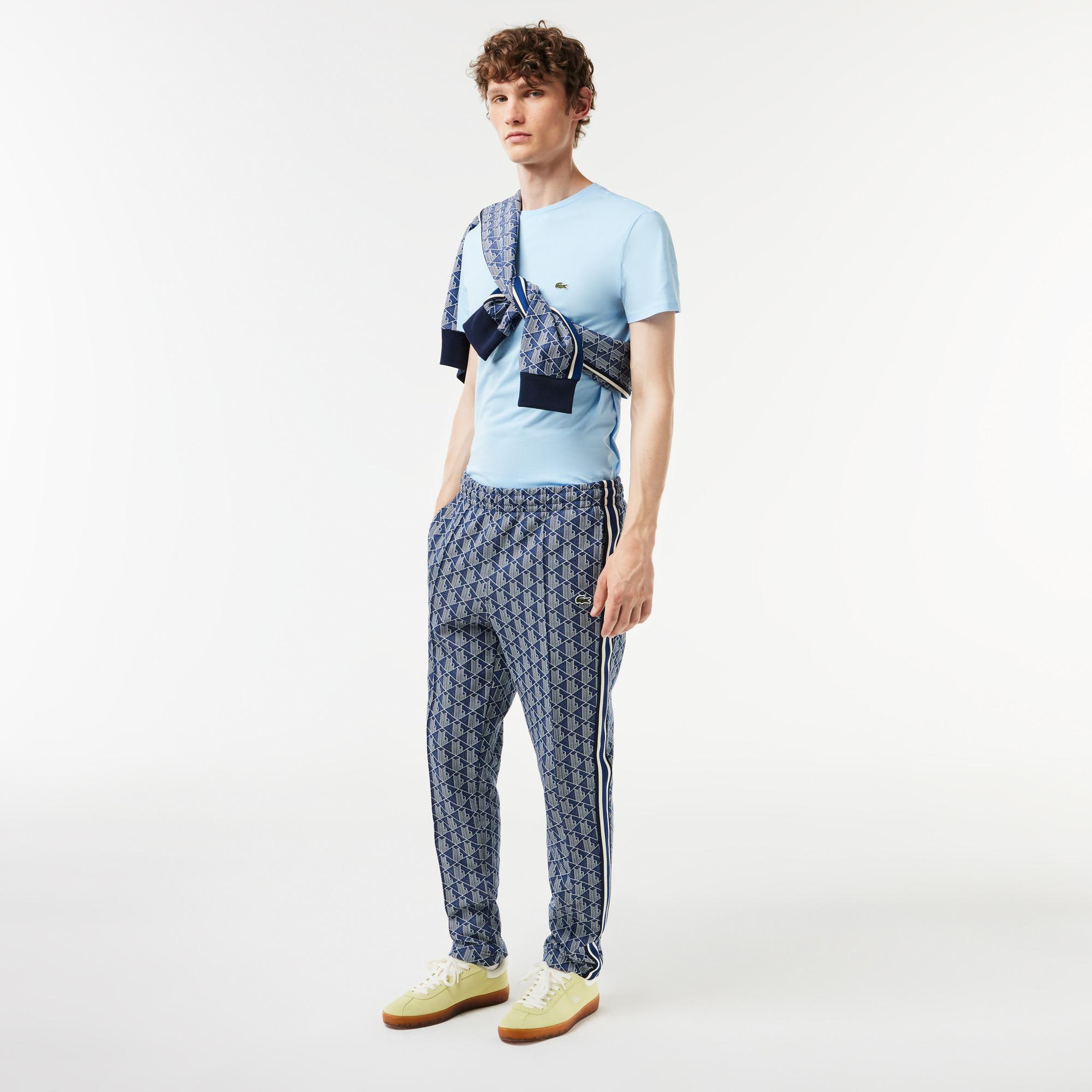 Lacoste Paris Erkek Regular Fit Monogram Lacivert Eşofman Altı