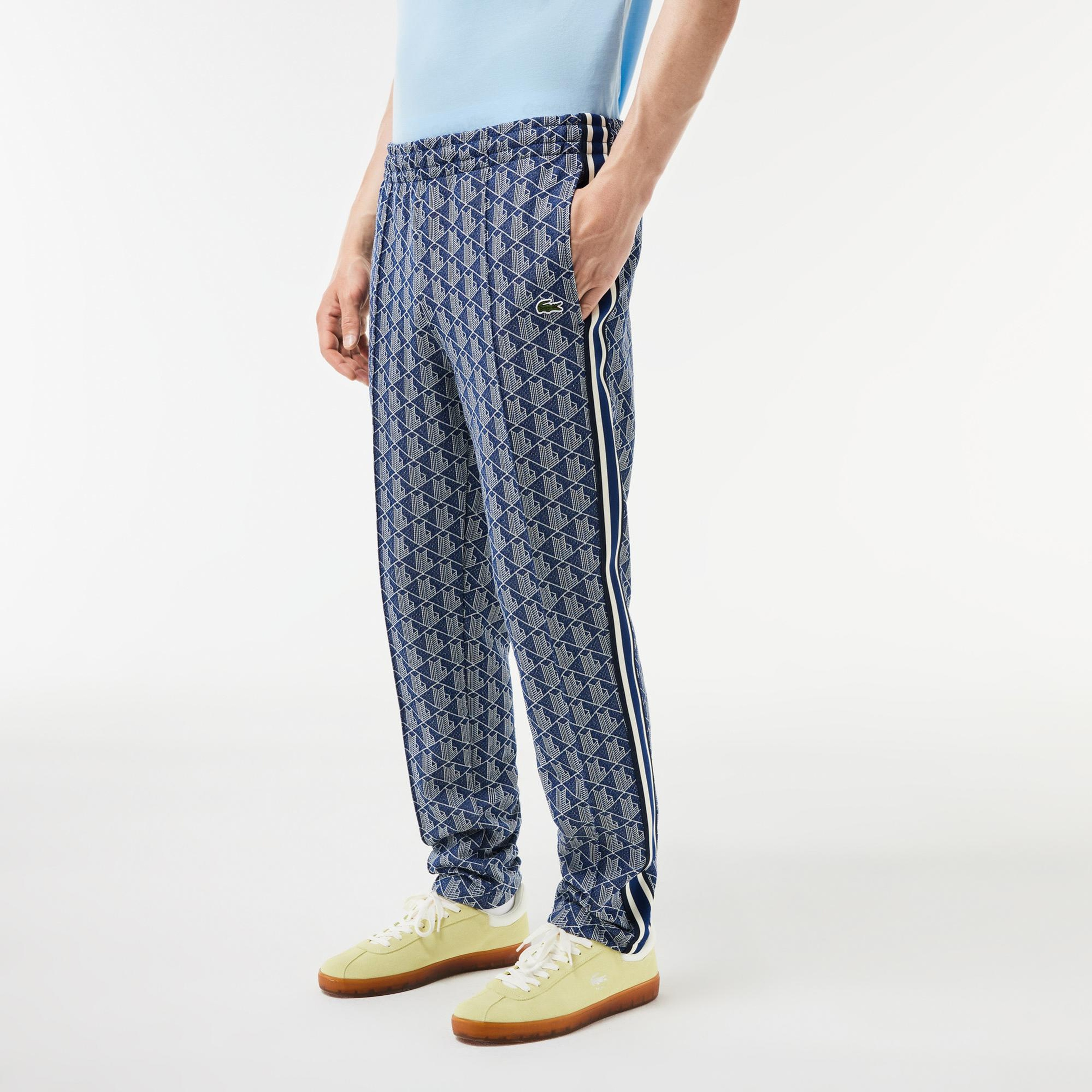 Lacoste Paris Erkek Regular Fit Monogram Lacivert Eşofman Altı