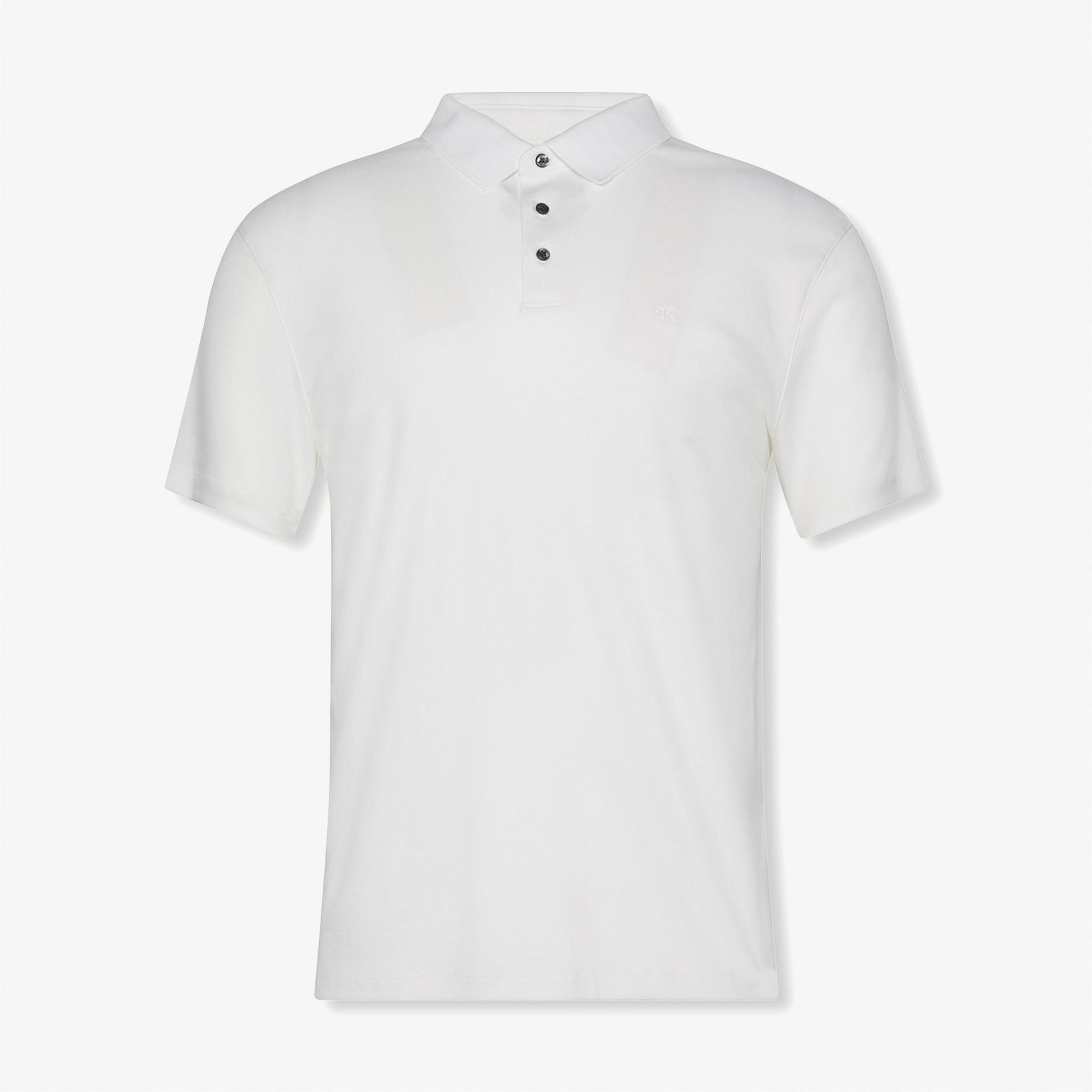 Calvin Klein Supima Erkek Beyaz Polo