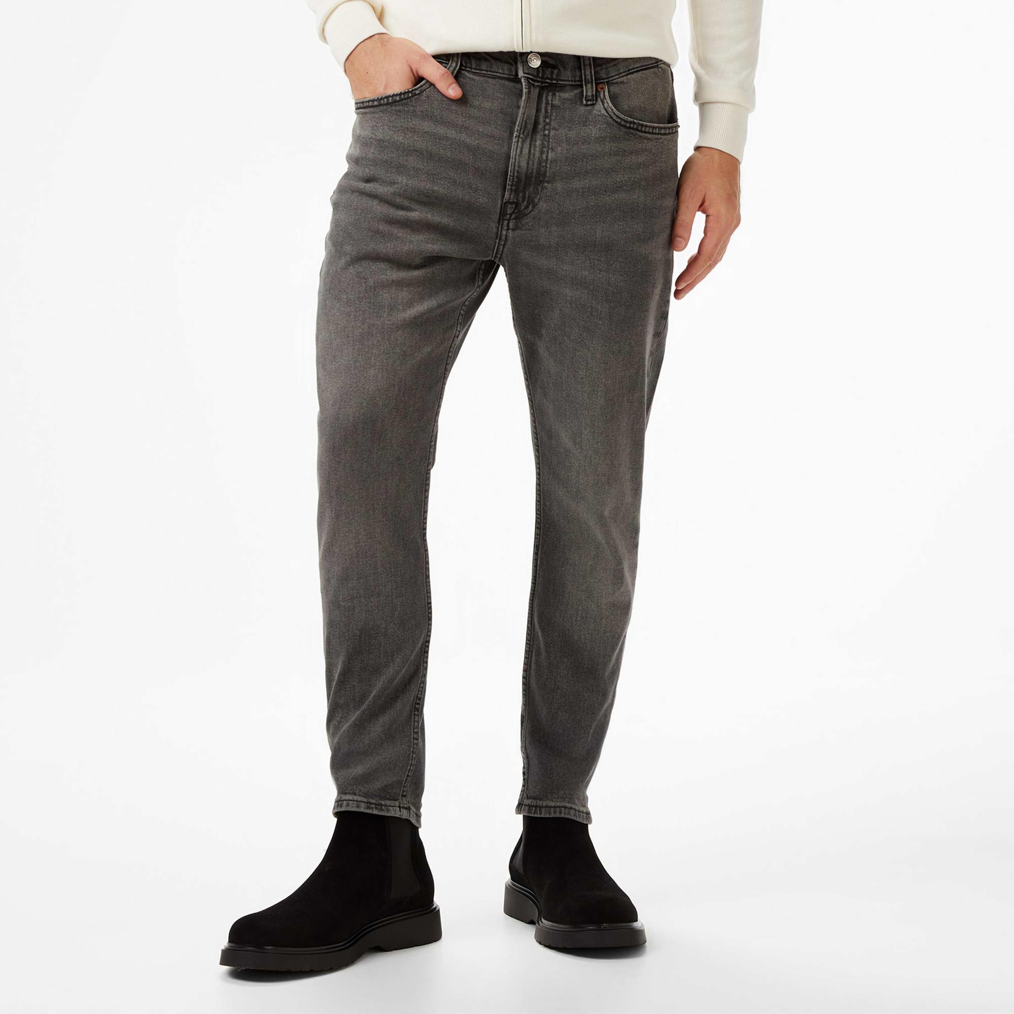 Calvin Klein Slim Taper Hearst Erkek Gri Jean