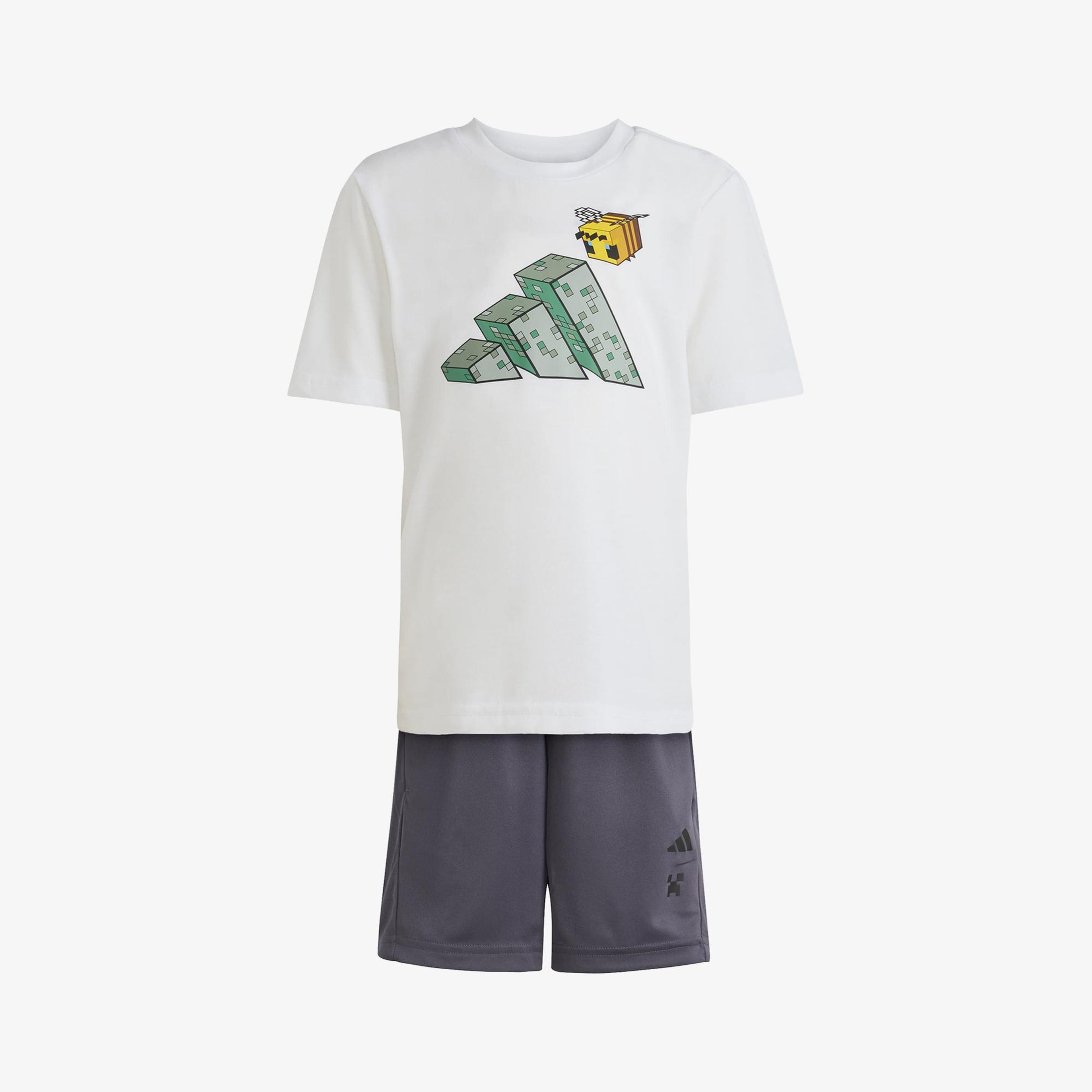 adidas Minecraft Training Çocuk Renkli Eşofman Takımı