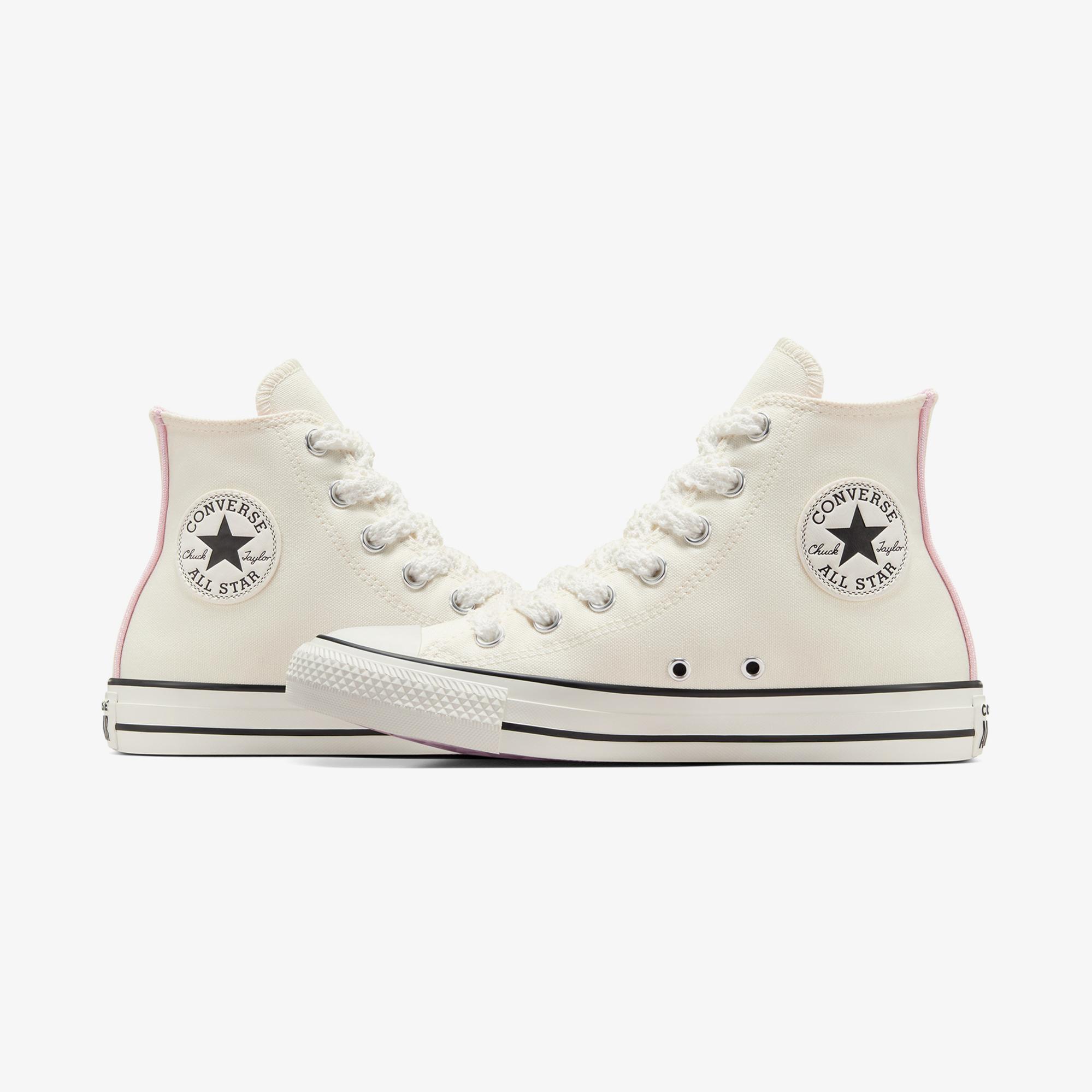 Converse Chuck Taylor All Star Crochet Laces Kadın Krem Sneaker