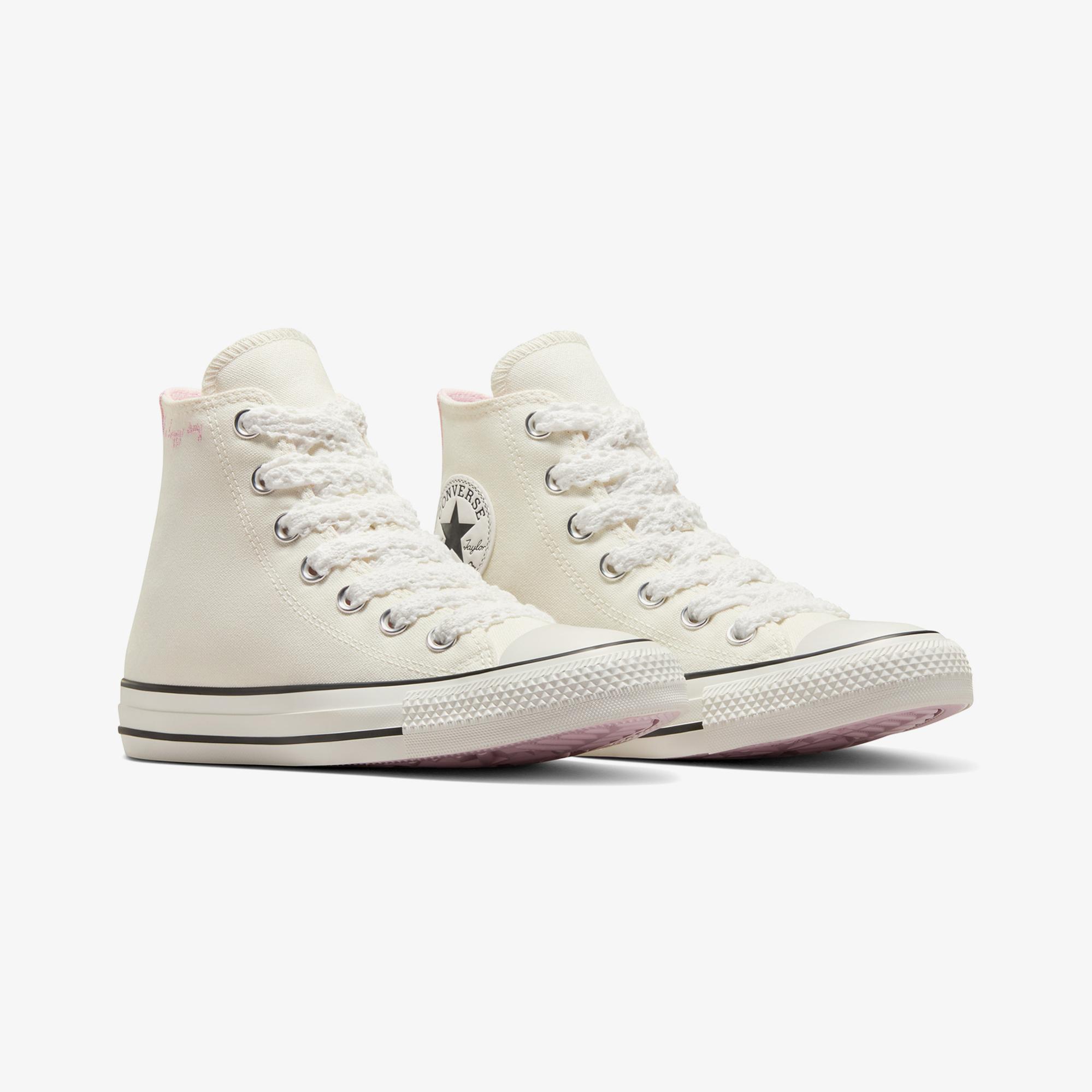 Converse Chuck Taylor All Star Crochet Laces Kadın Krem Sneaker