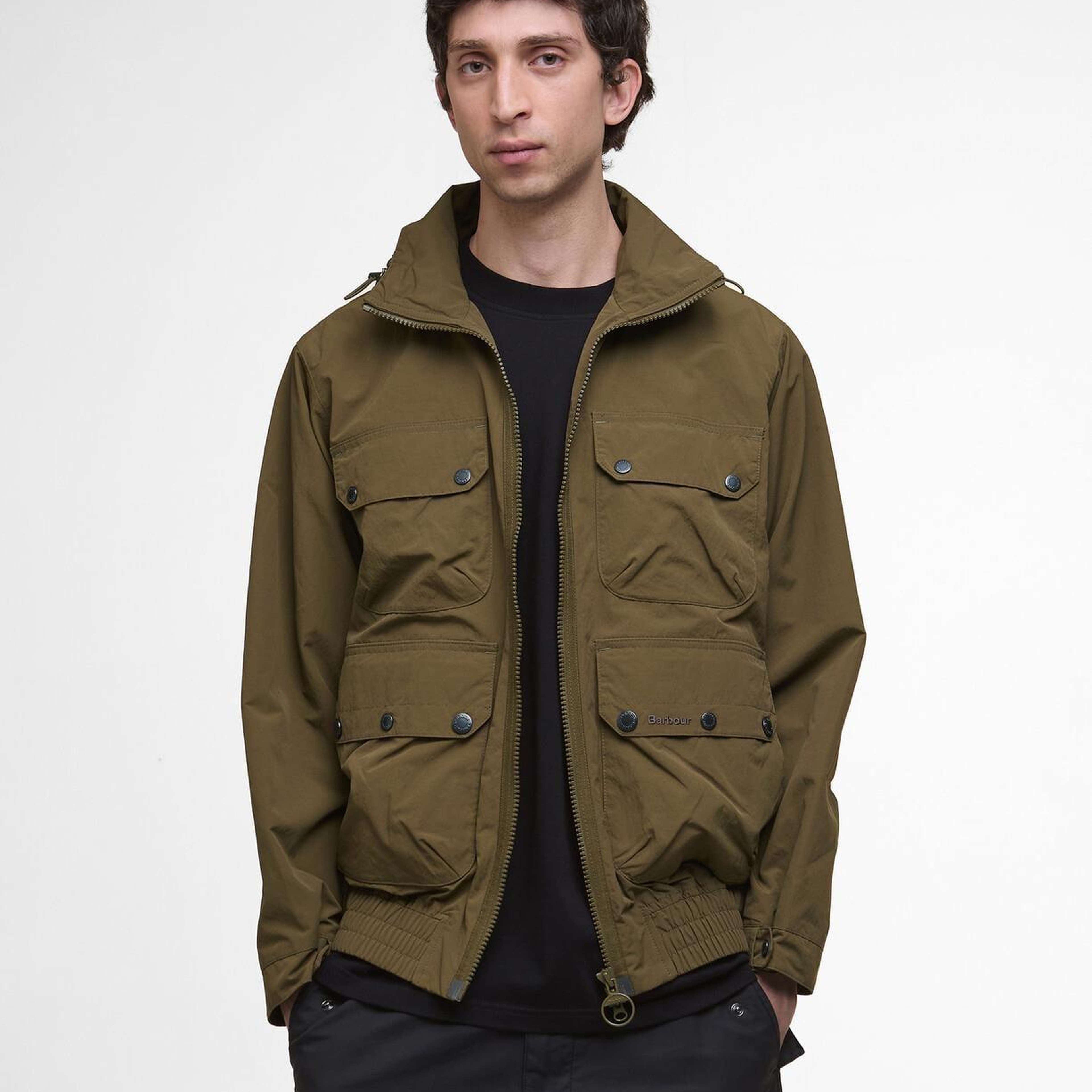 Barbour Re-Engineered Hooded Showerproof Flight Bedale Ceket