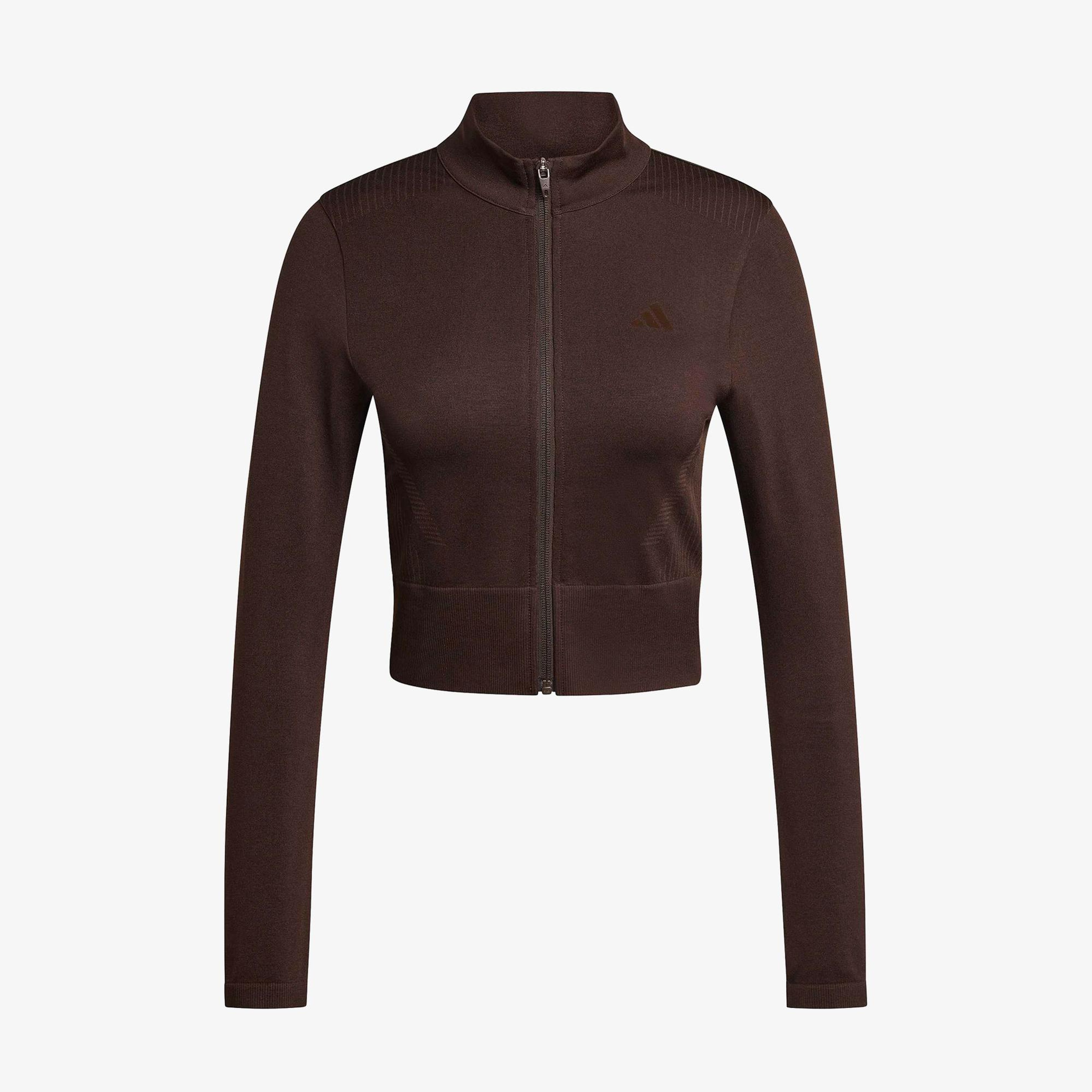 adidas Workout Essentials Kadın Kahverengi Sweatshirt