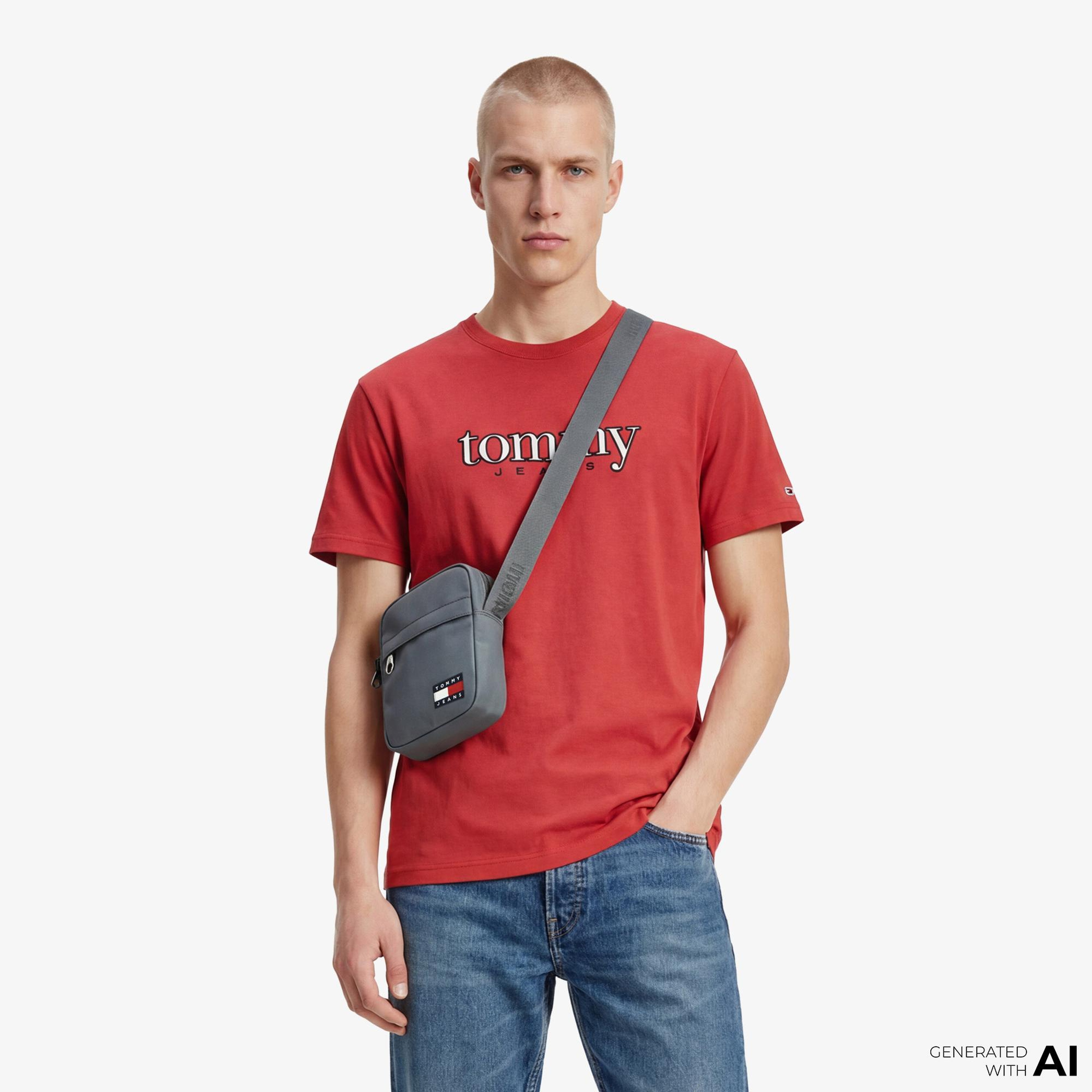 Tommy Hilfiger Dna Graphics Erkek Kırmızı T-Shirt