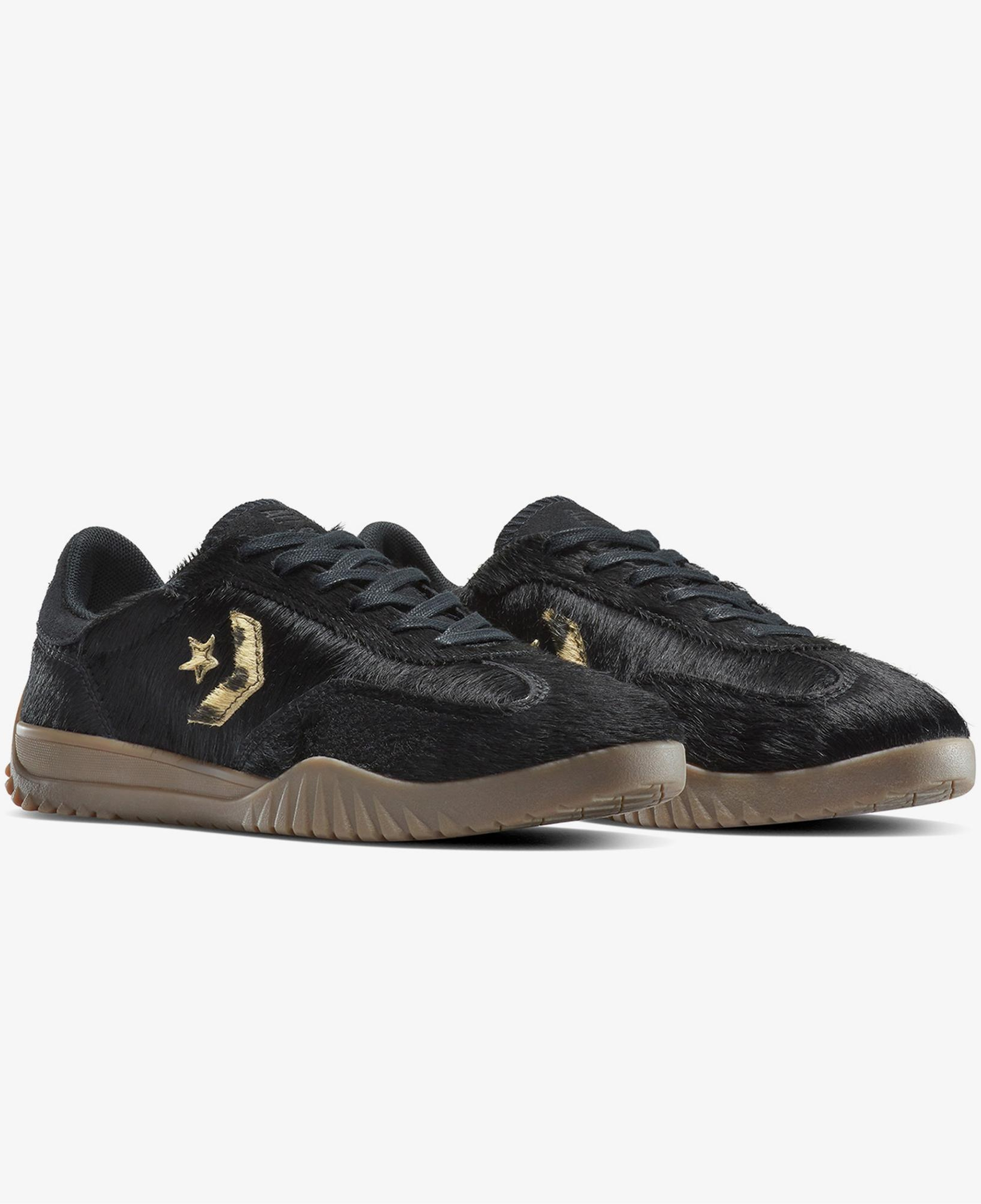 Converse Run Star Trainer Pony Hair Unisex Siyah Sneaker