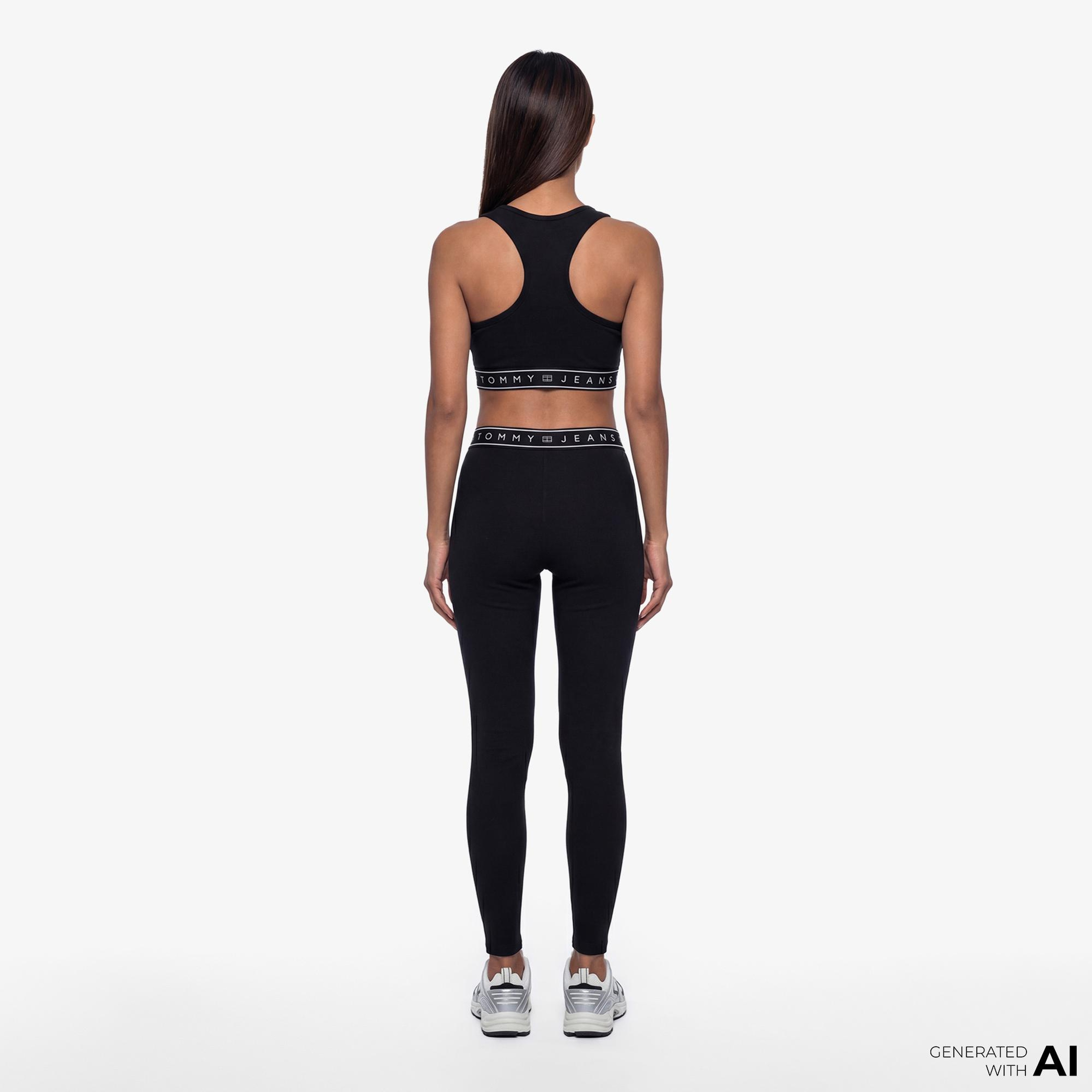 Tommy Hilfiger D3 Kadın Siyah Tayt