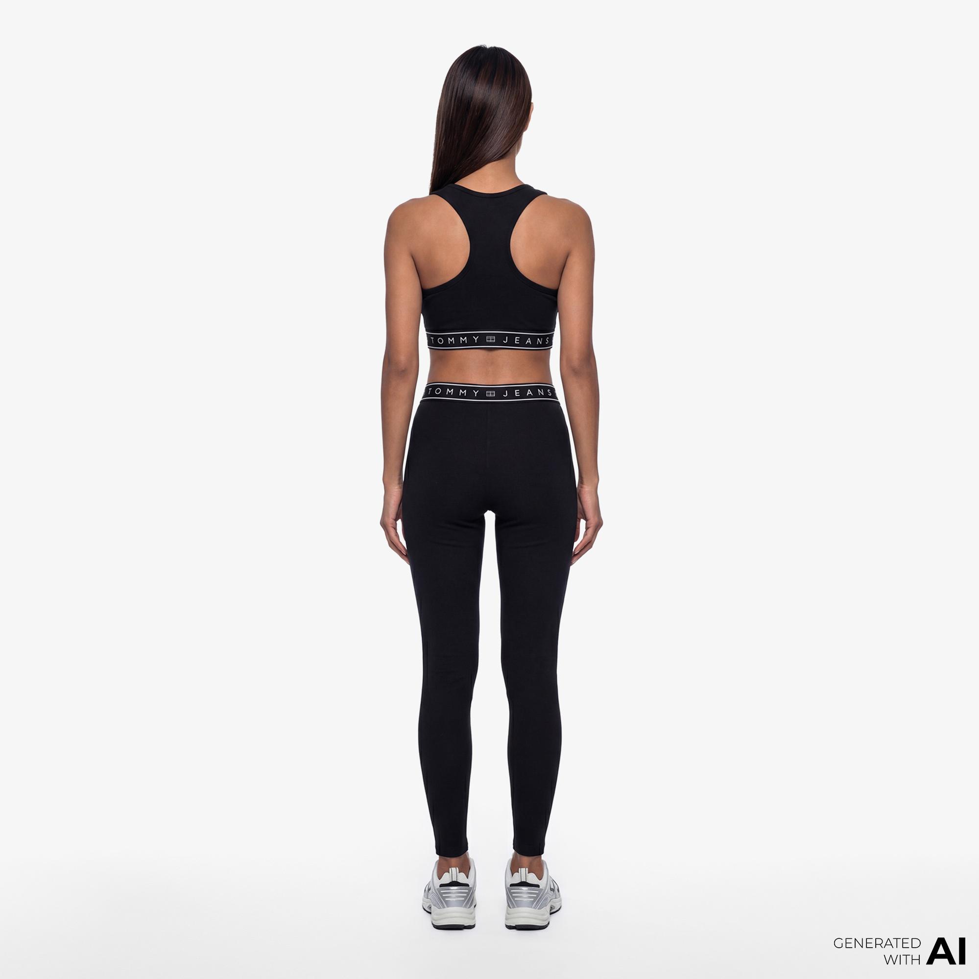 Tommy Hilfiger D3 Kadın Siyah Tayt