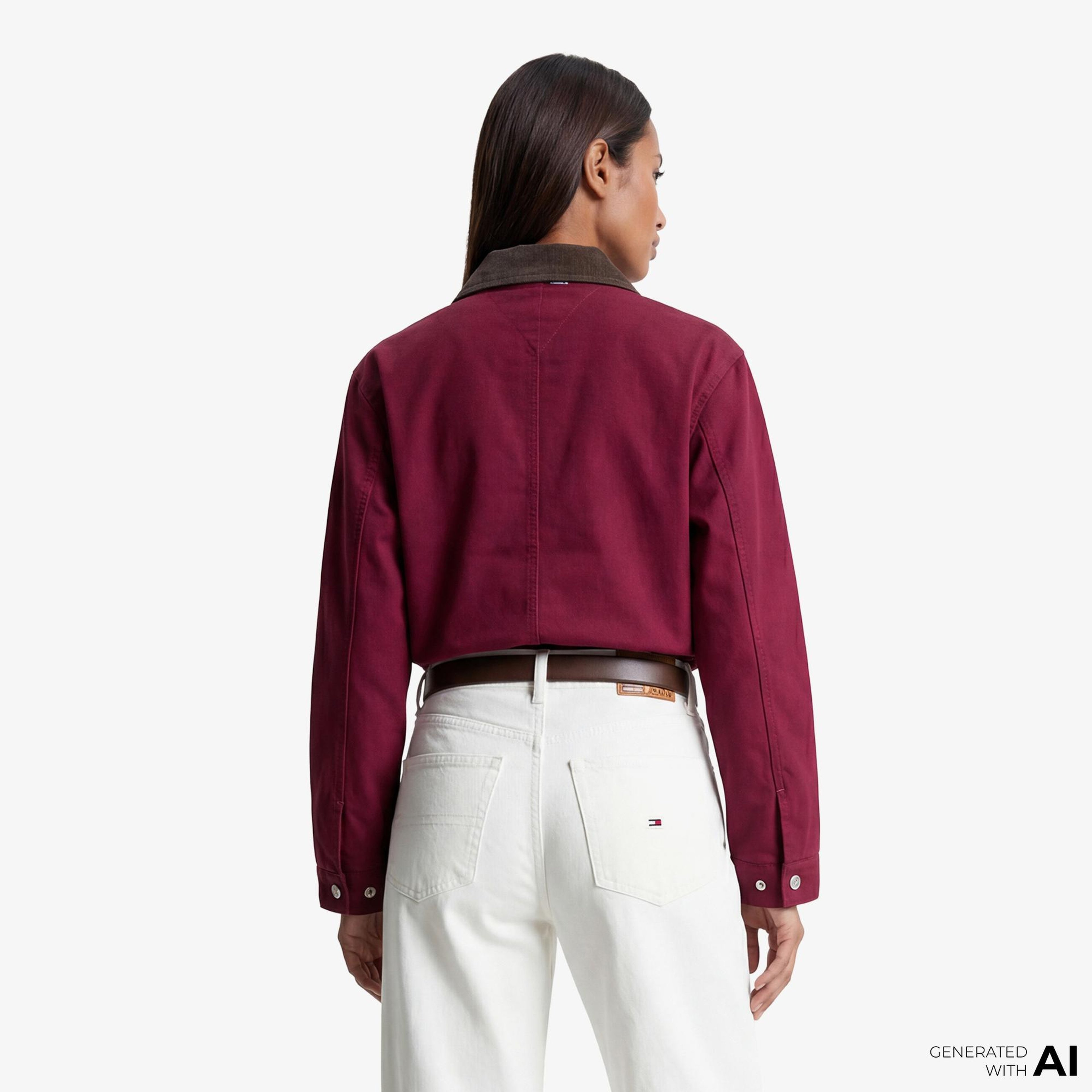 Tommy Hilfiger Soft Utility Kadın Pembe Ceket