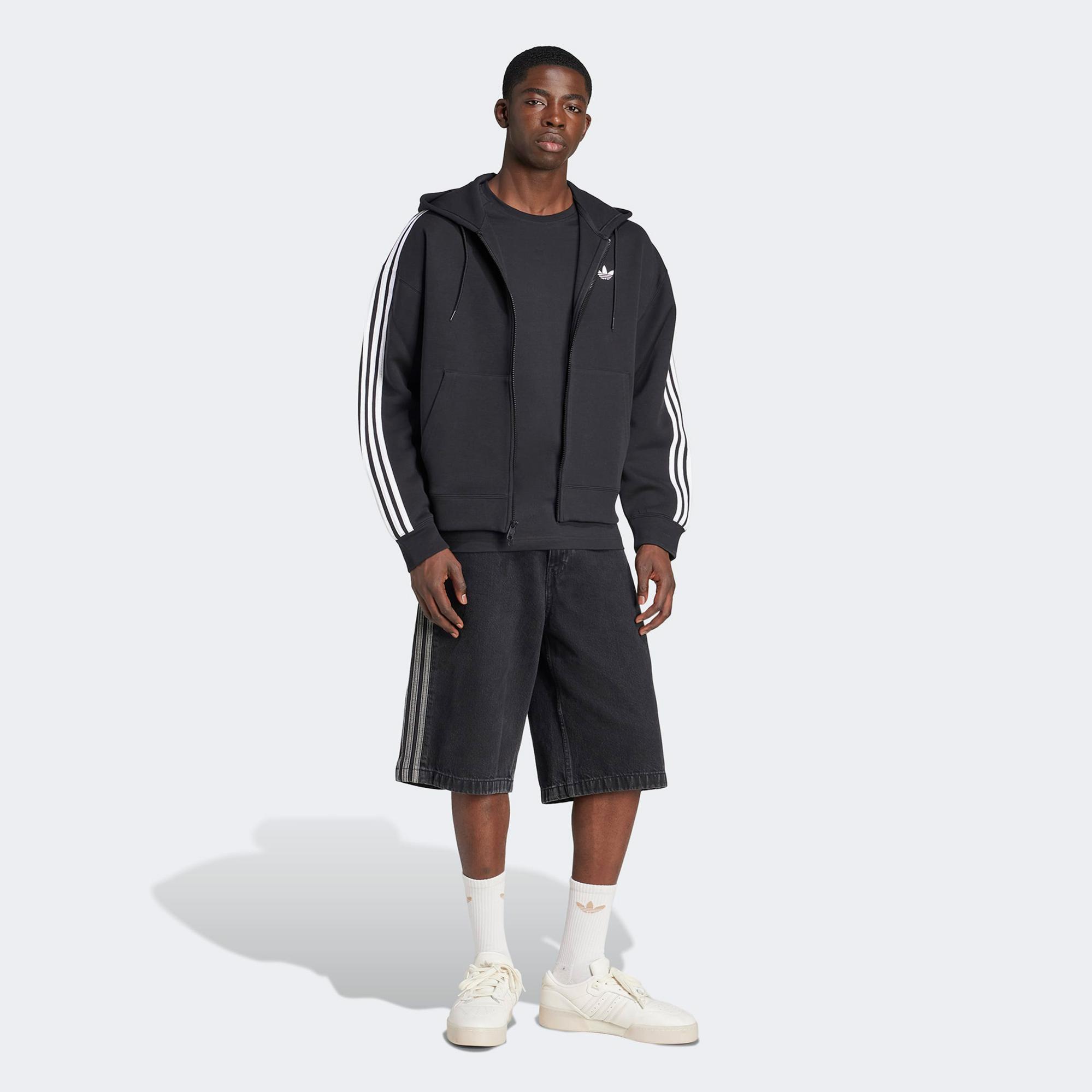 adidas Adicolor Spacer Erkek Siyah Eşofman Üstü