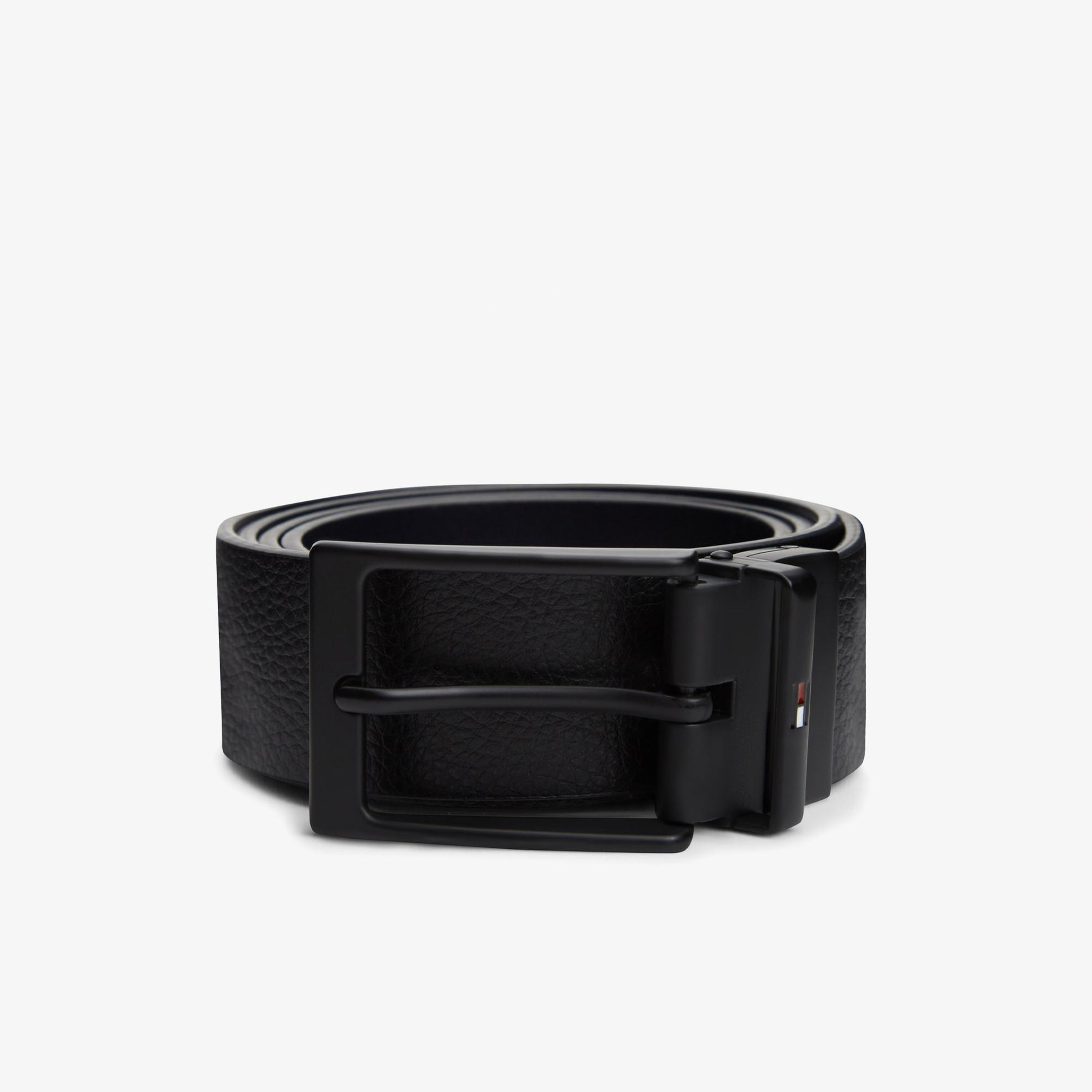 Tommy Hilfiger Layton Erkek Siyah Kemer