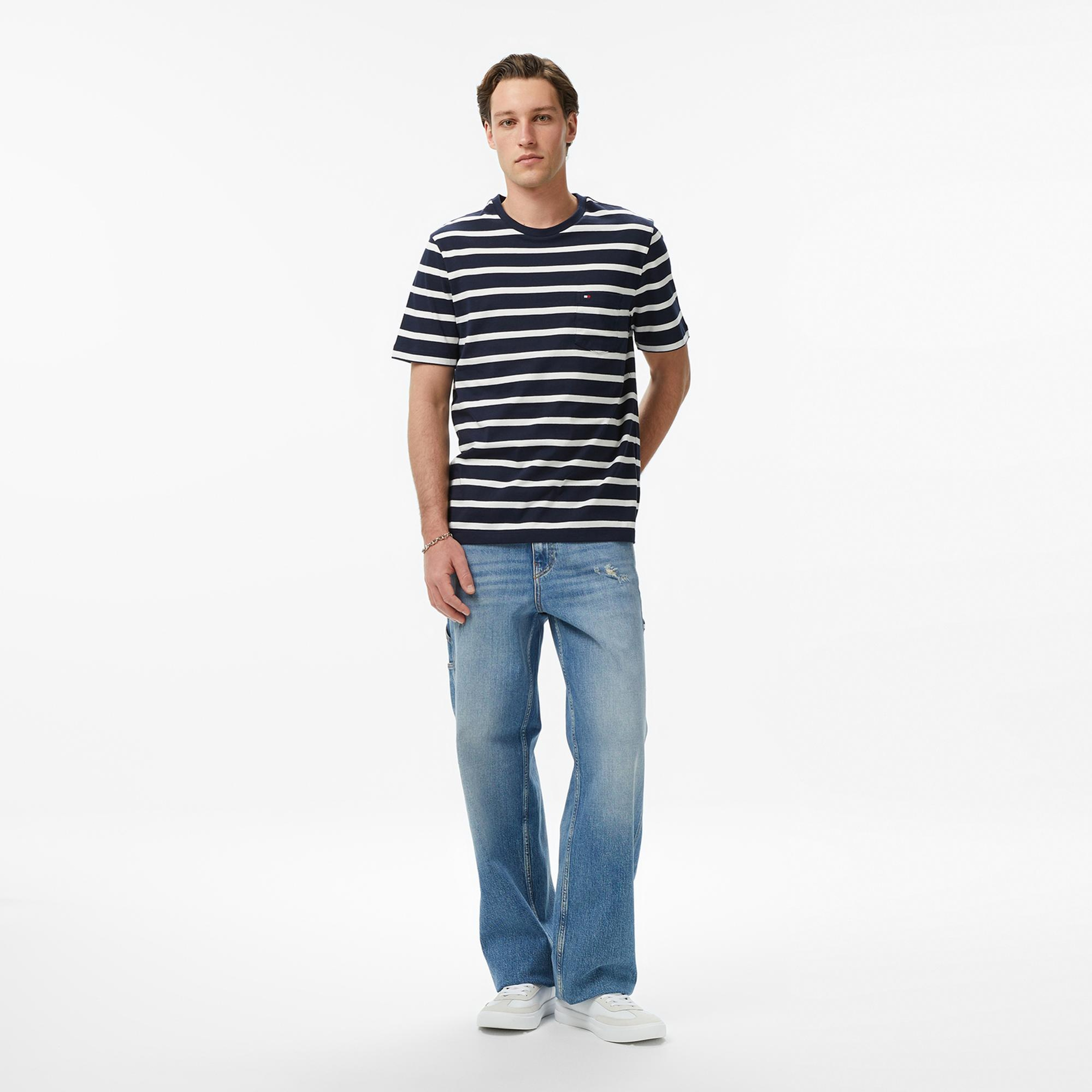 Tommy Hilfiger Core Essentials Erkek Lacivert T-Shirt