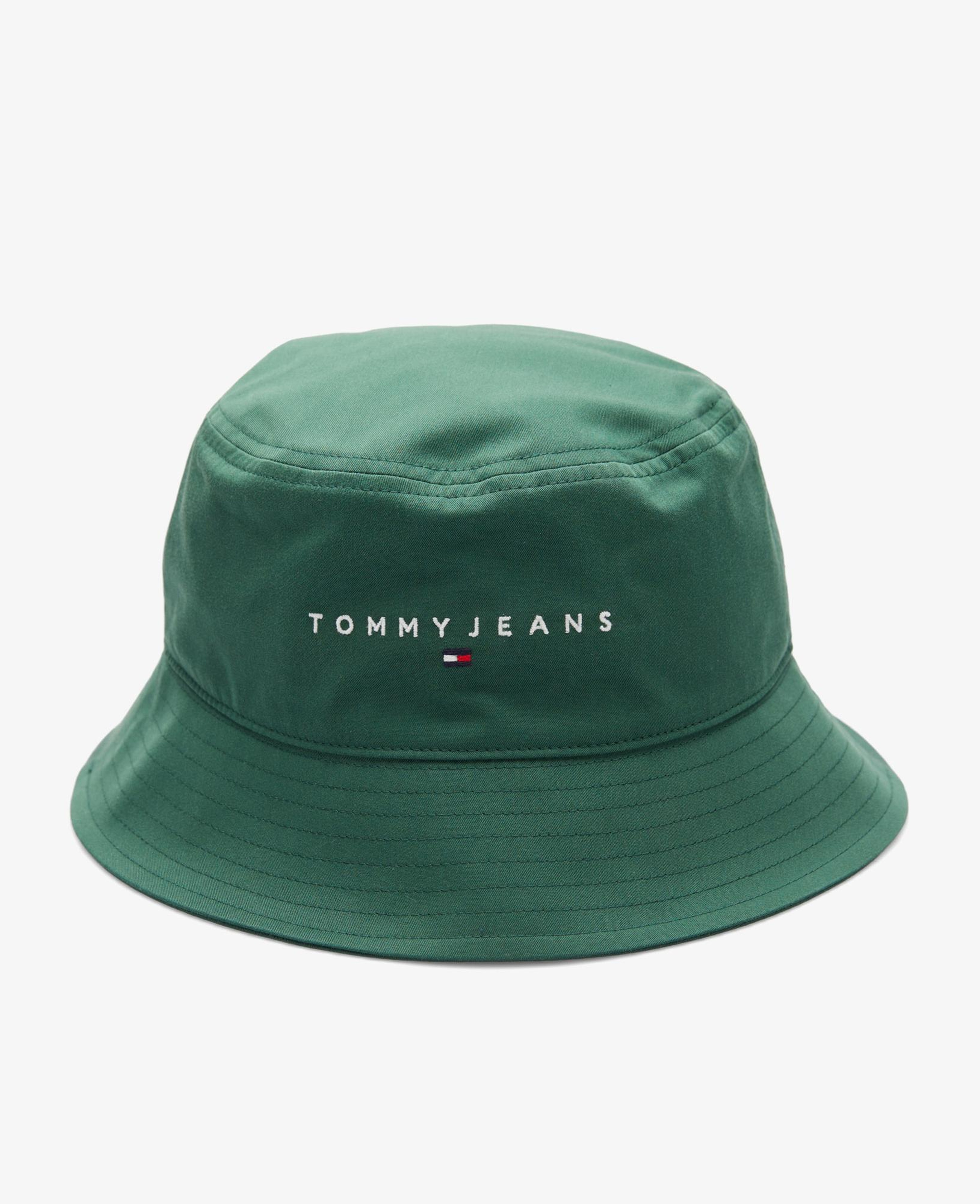 Tommy Hilfiger Linear Logo Erkek Yeşil Şapka