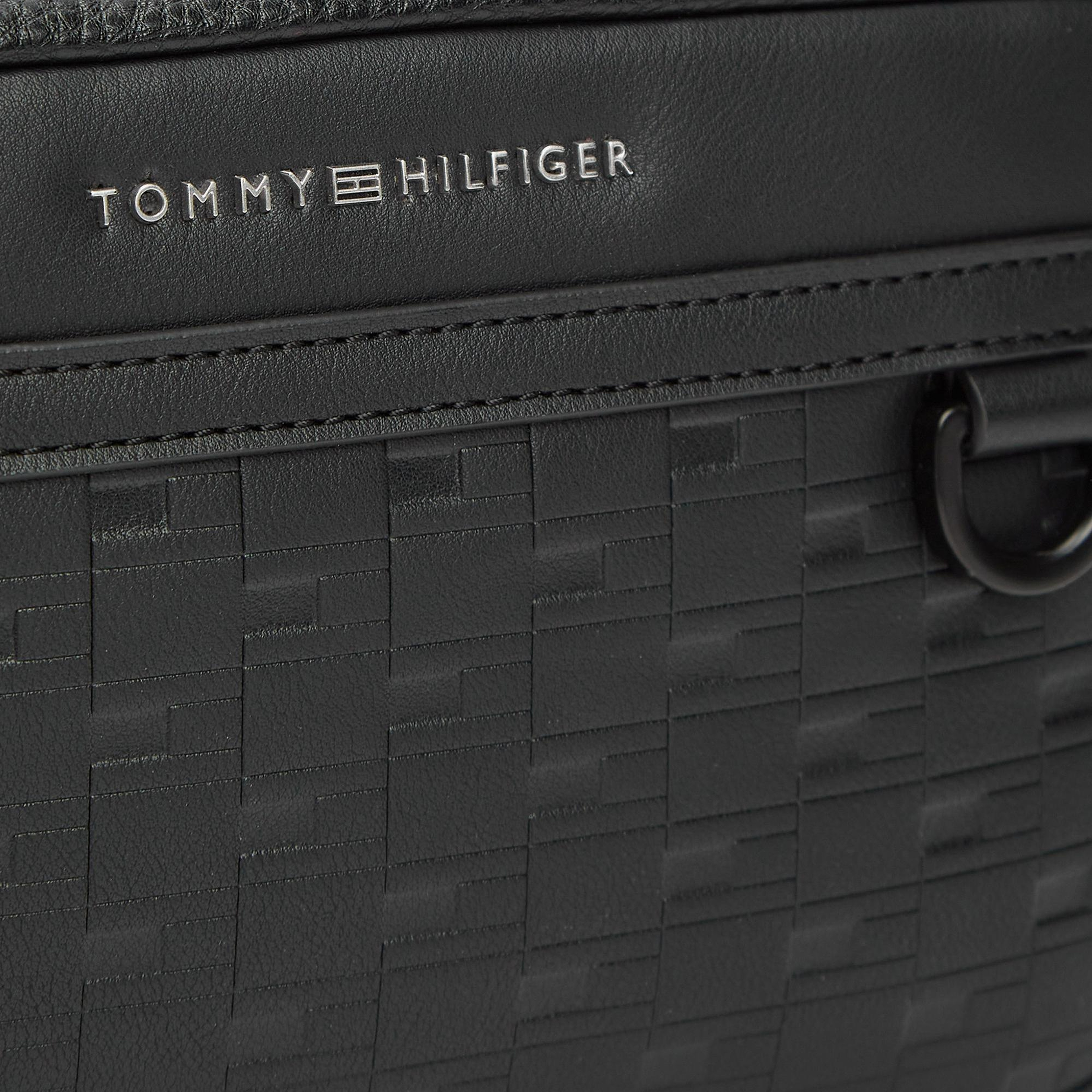 Tommy Hilfiger Modern Monogram Erkek Siyah Sırt Çantası