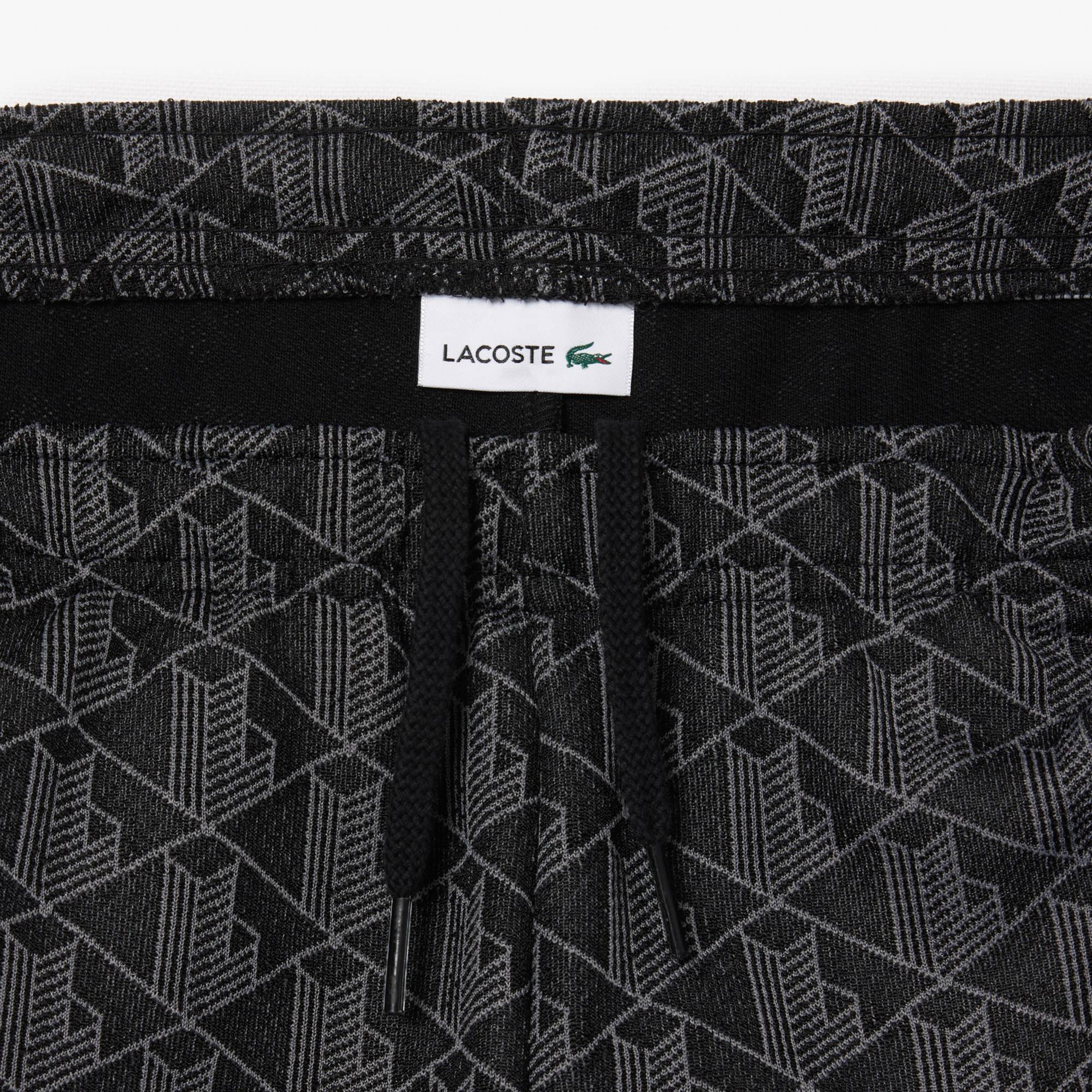 Lacoste Çocuk Monogram Siyah Eşofman Altı