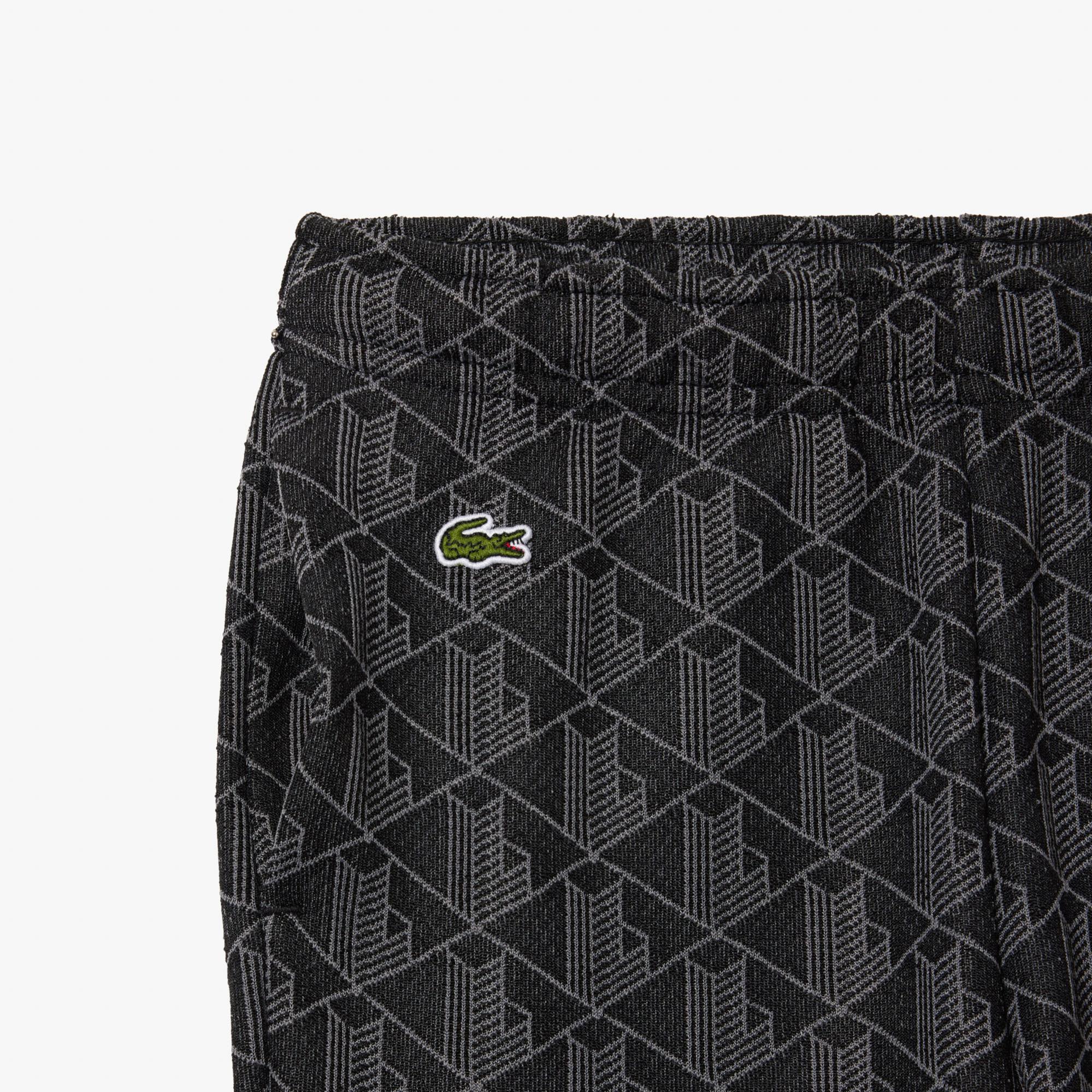 Lacoste Çocuk Monogram Siyah Eşofman Altı