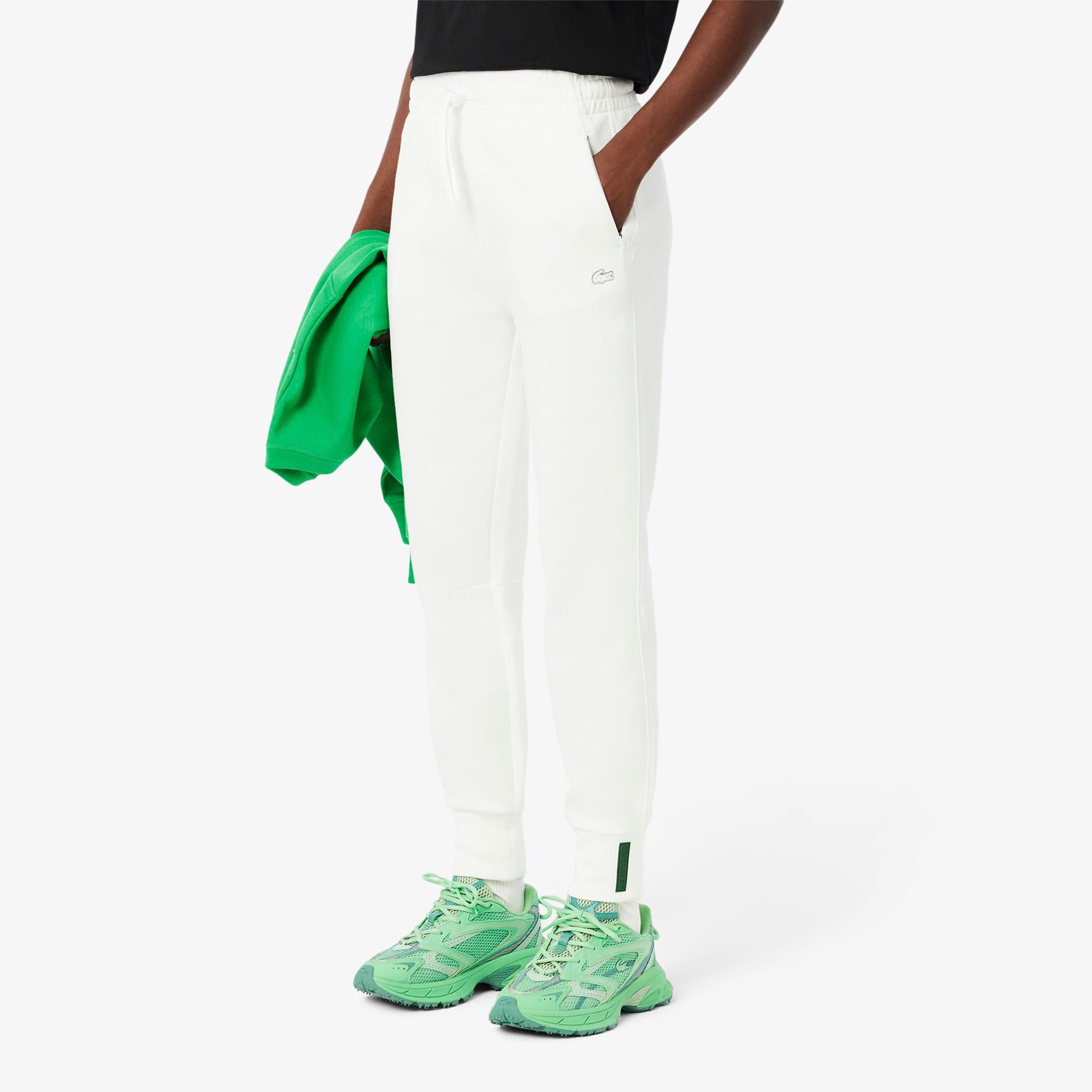 Lacoste Kadın Tapered Fit Beyaz Eşofman Altı