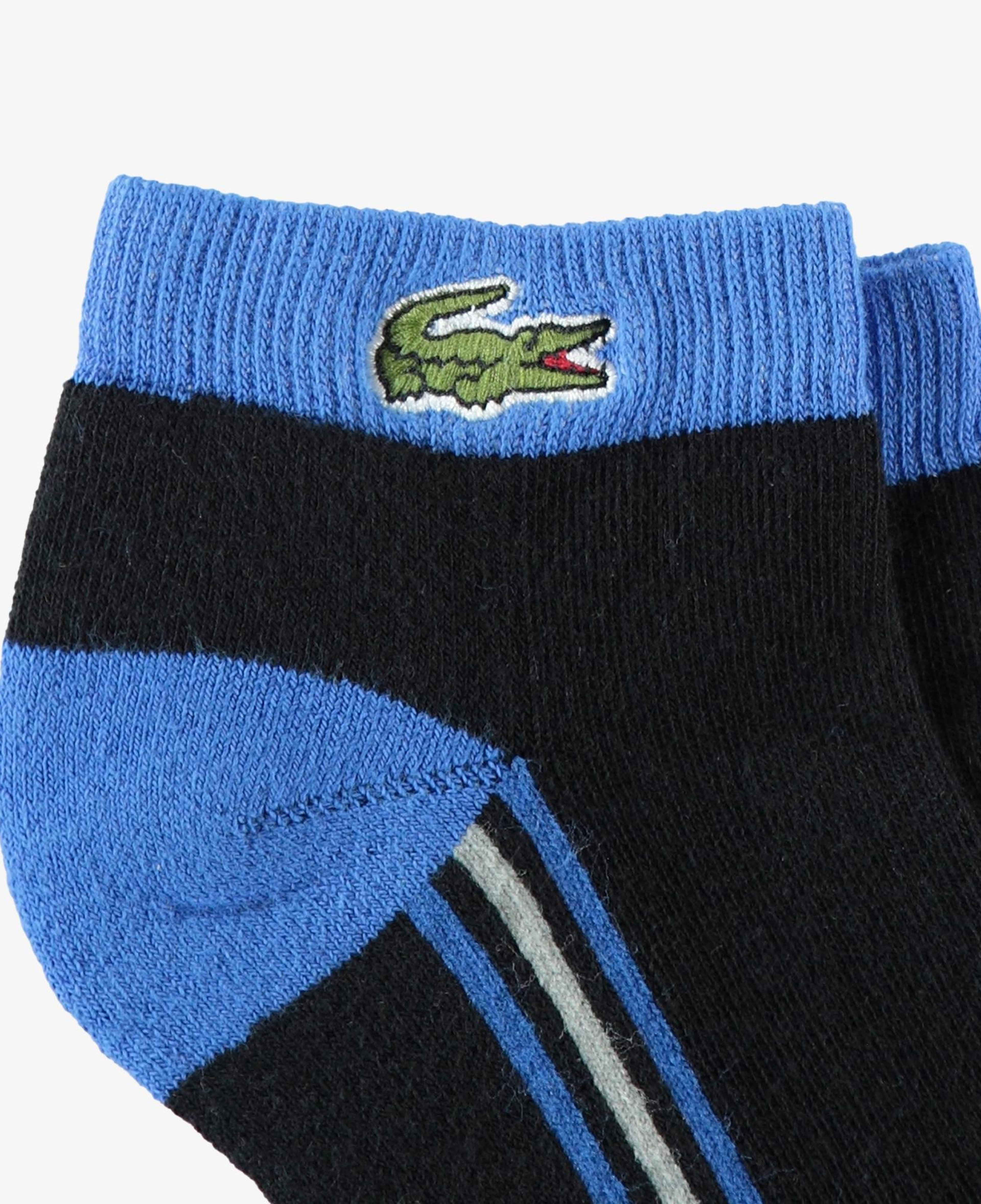 Lacoste Unisex Çizgili Siyah Çorap