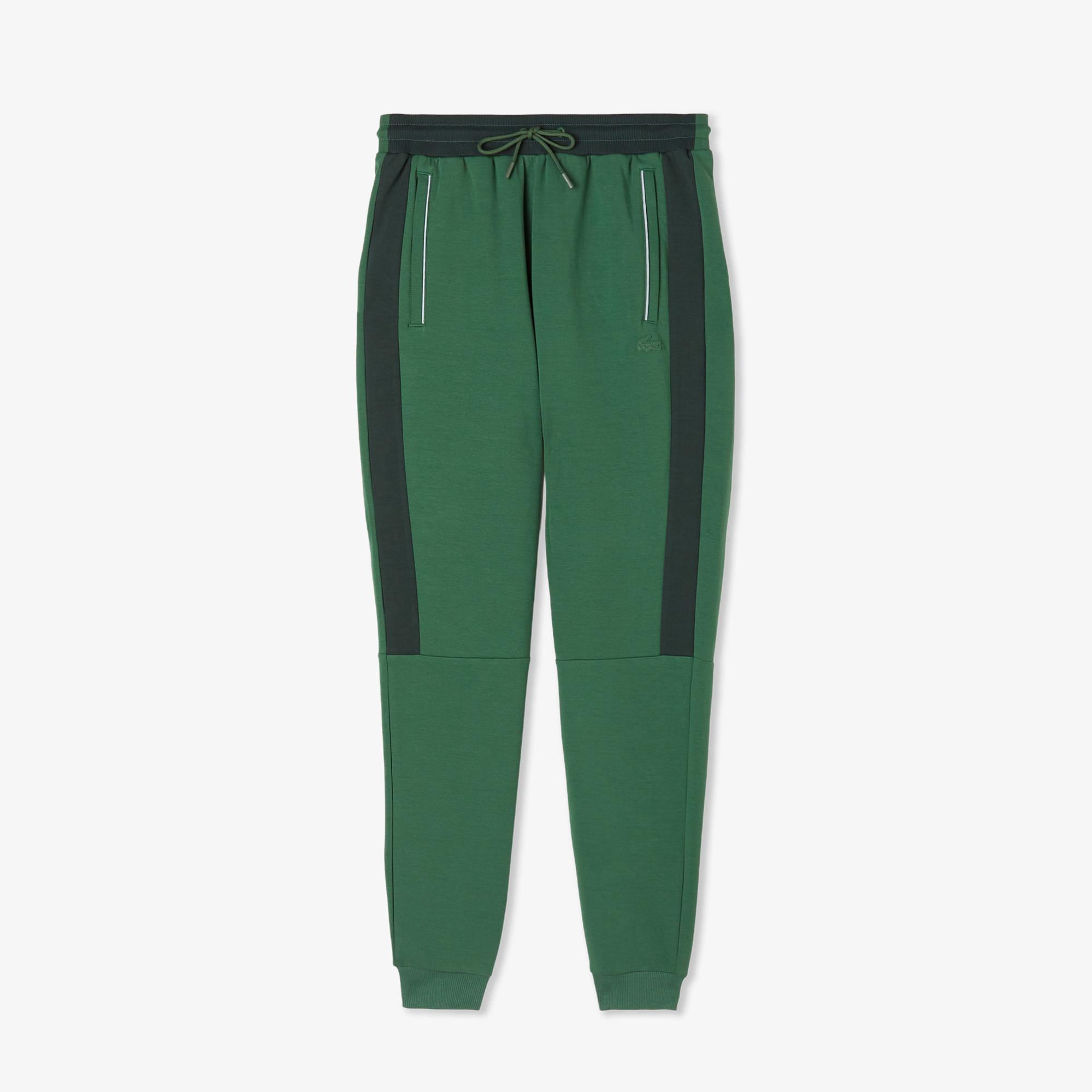 Lacoste Erkek Slim Fit Renk Bloklu Yeşil Eşofman Altı