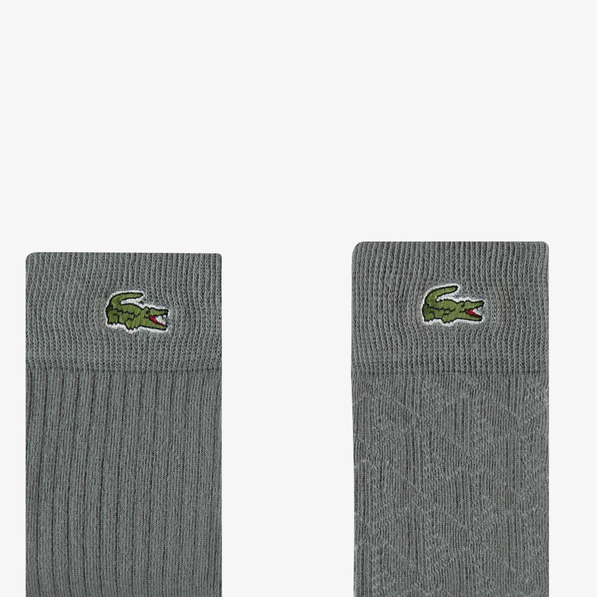 Lacoste Erkek Baskılı Koyu Gri Çorap