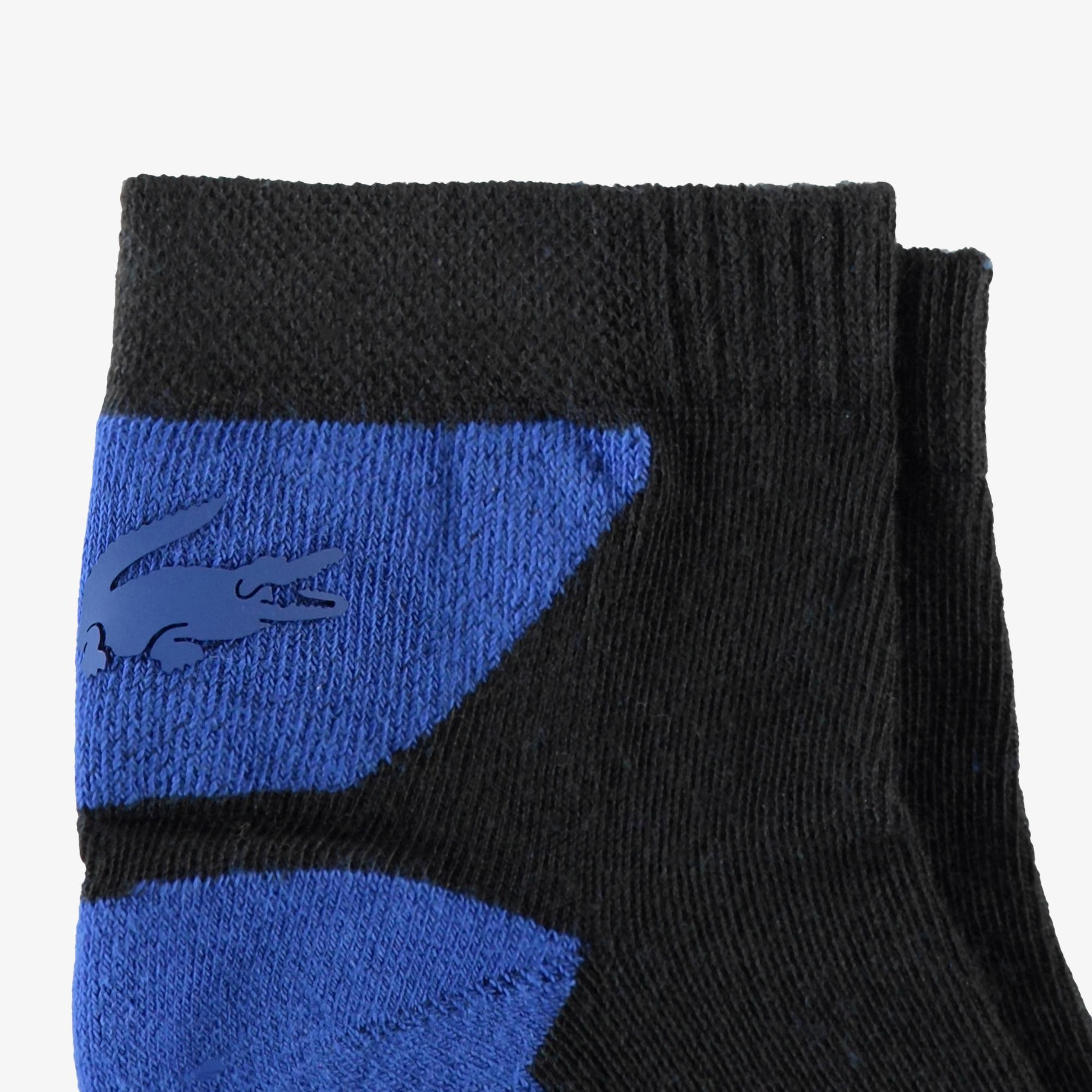 Lacoste Unisex Renk Bloklu Mavi Çorap