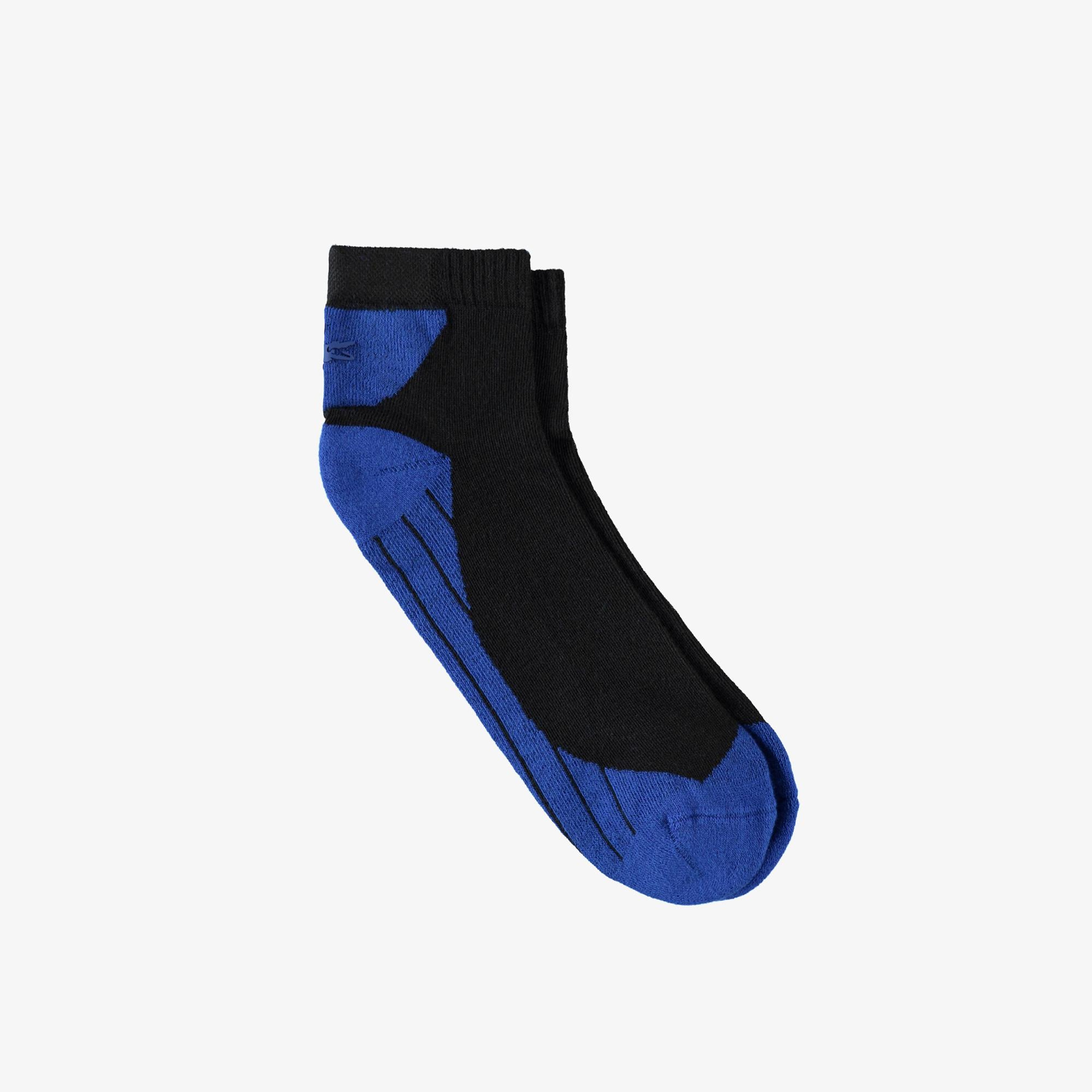 Lacoste Unisex Renk Bloklu Mavi Çorap