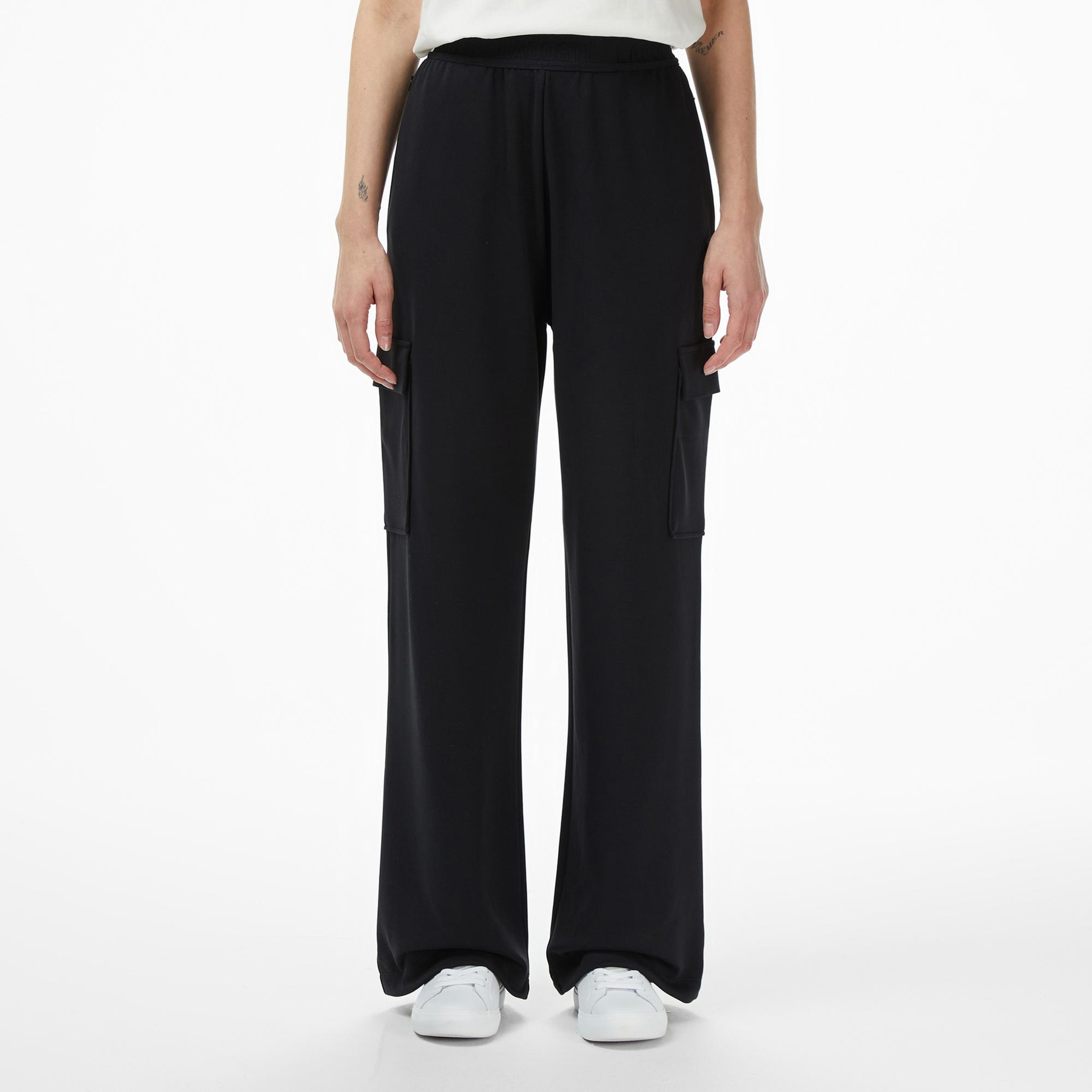 Lacoste Kadın Relaxed Fit Siyah Eşofman Altı