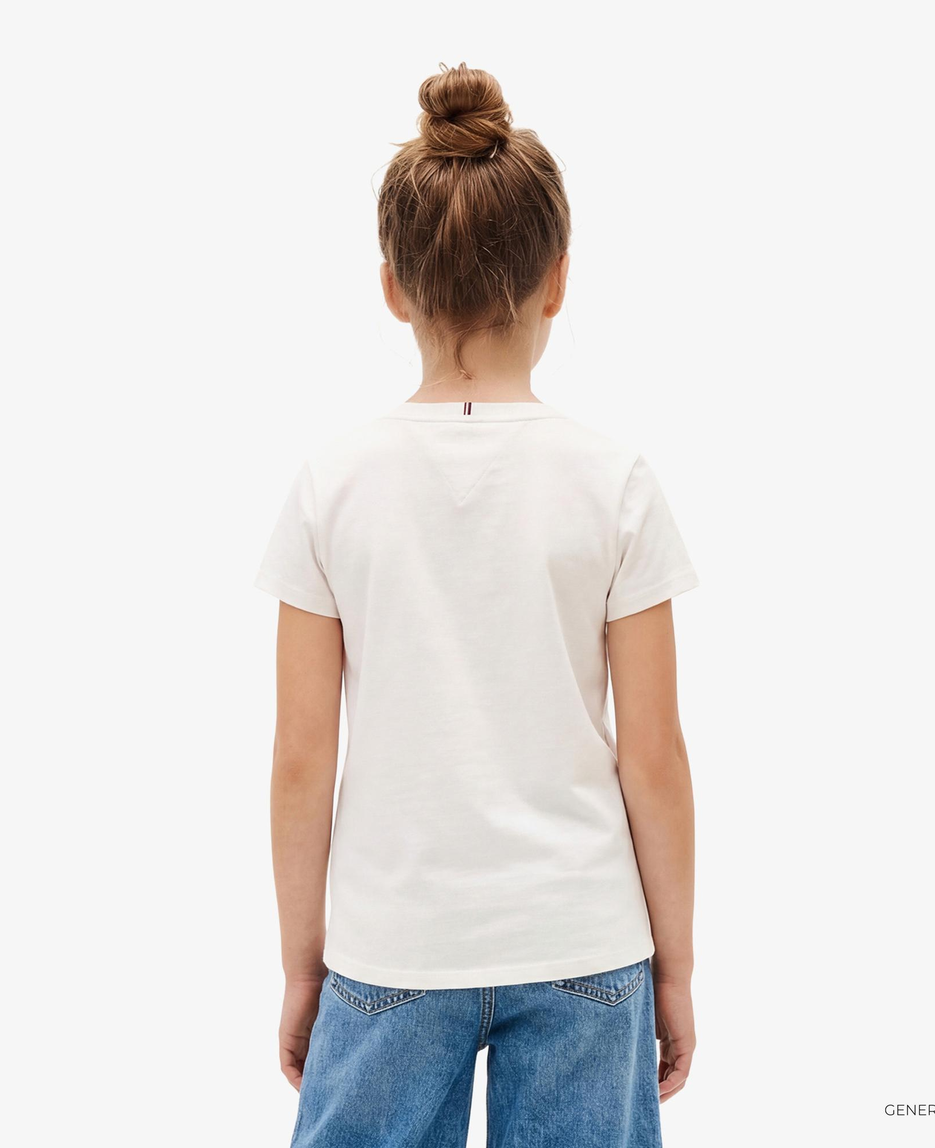 Tommy Hilfiger Flower Çocuk Beyaz T-Shirt