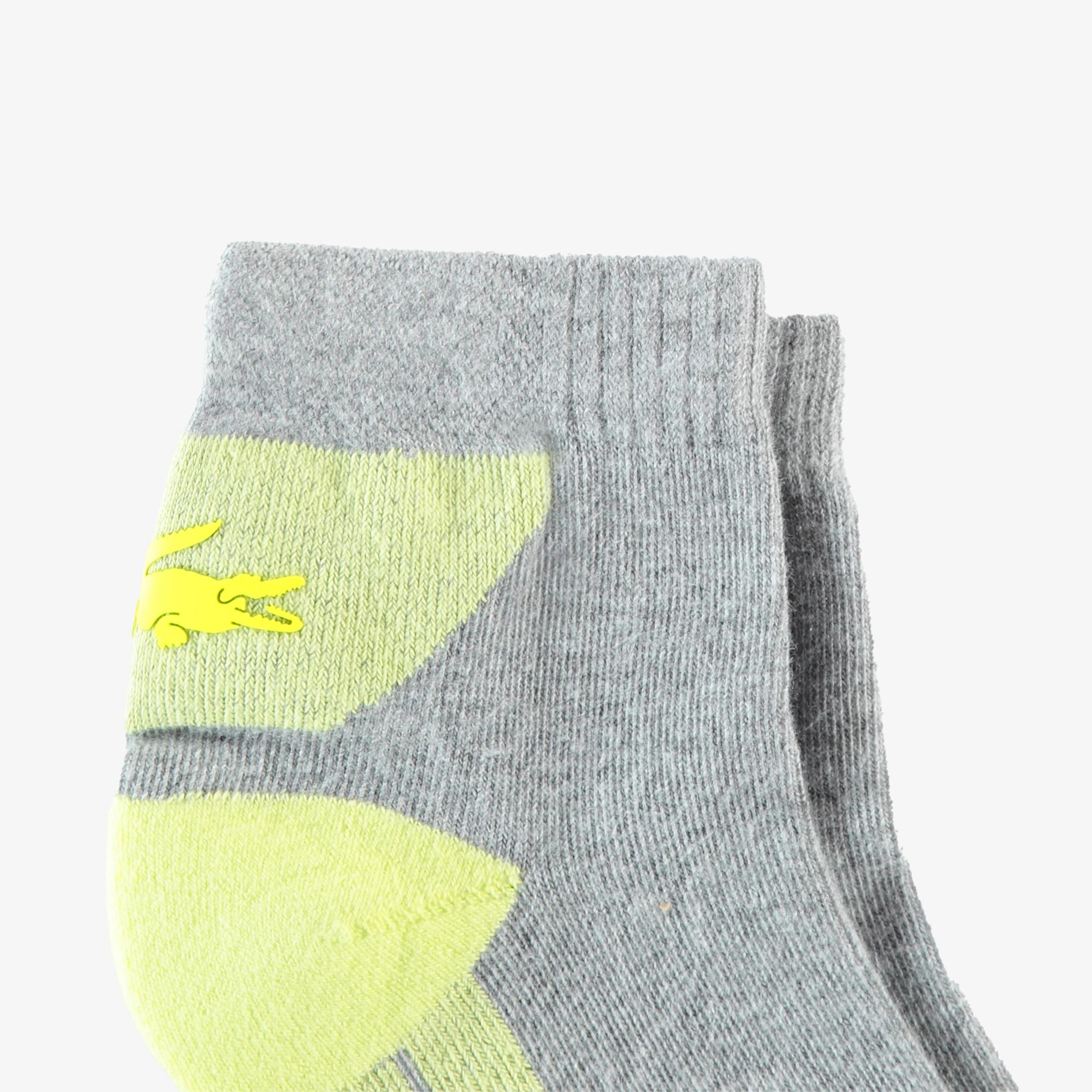 Lacoste Unisex Renk Bloklu Sarı Çorap