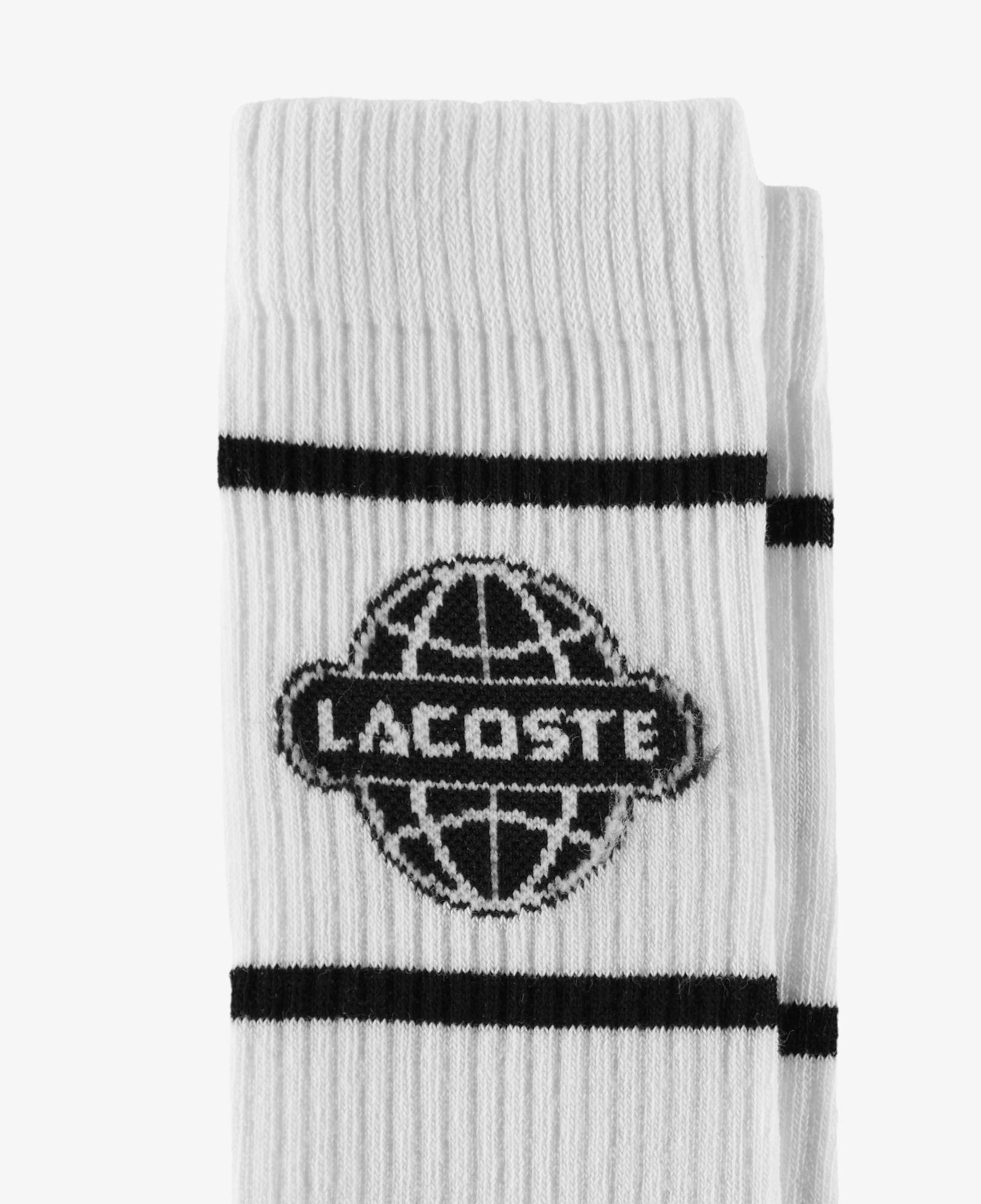 Lacoste Unisex Baskılı Beyaz Çorap