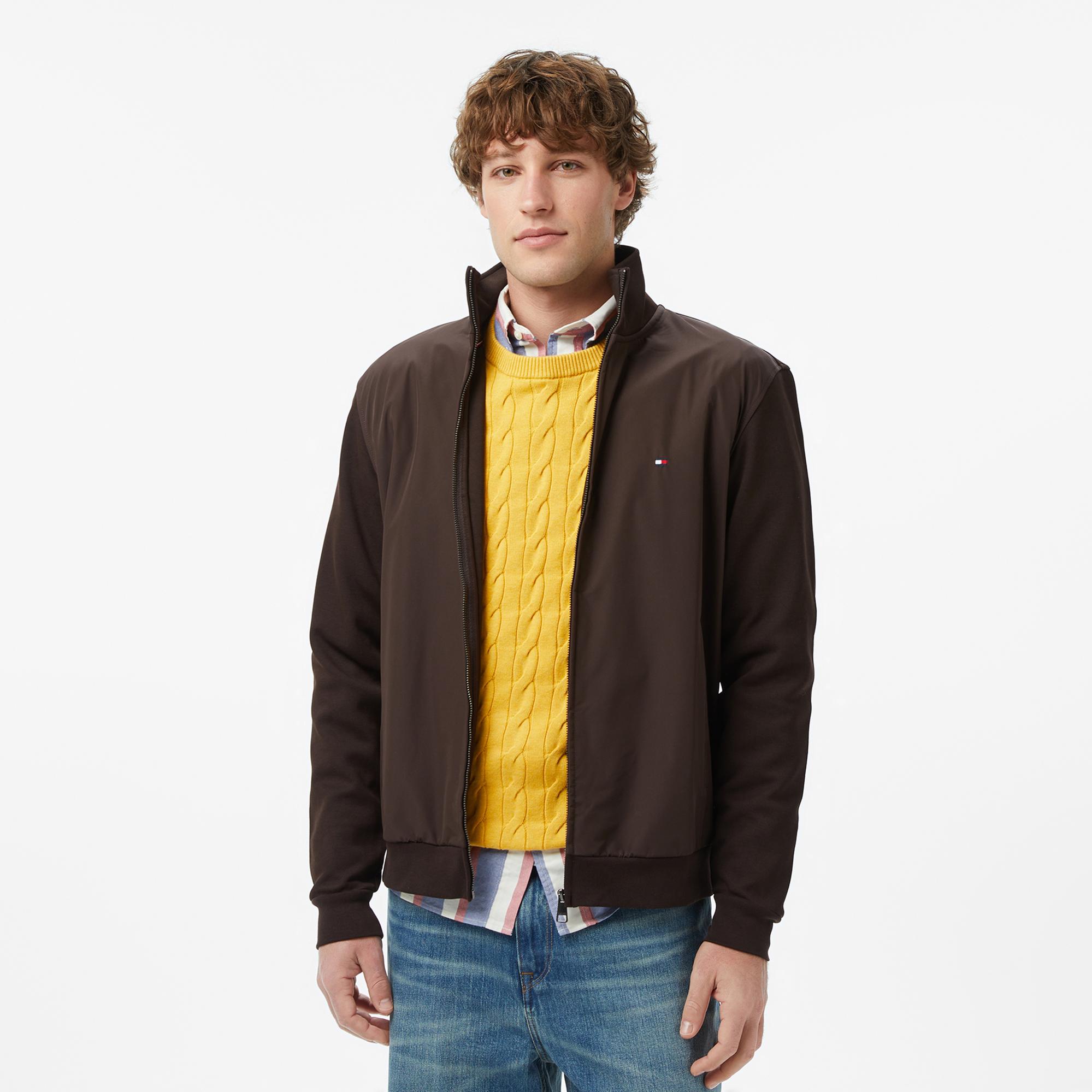 Tommy Hilfiger Elevated Essentials Erkek Kahverengi Eşofman Üstü