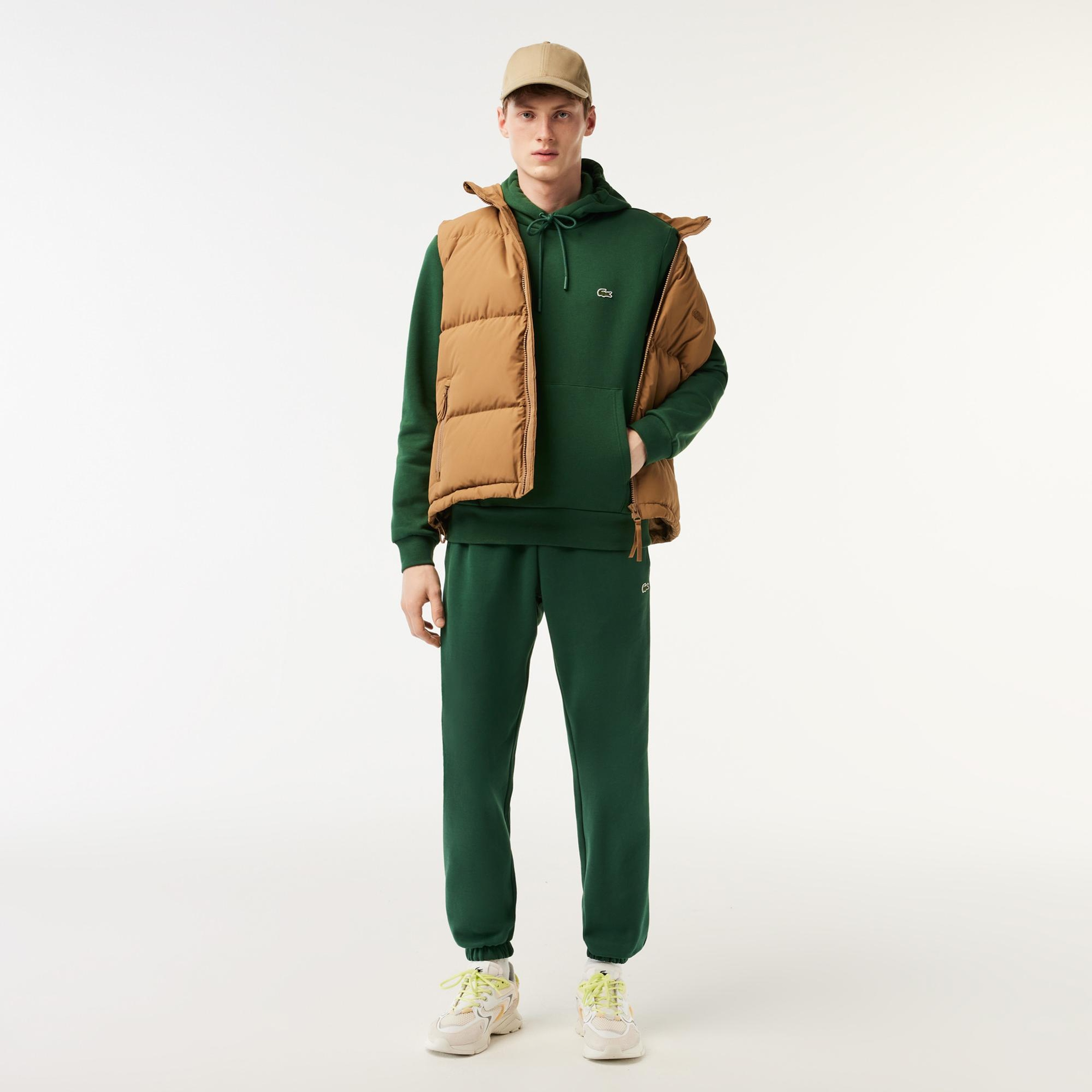 Lacoste Erkek Classic Fit Kapüşonlu Yeşil Sweatshirt
