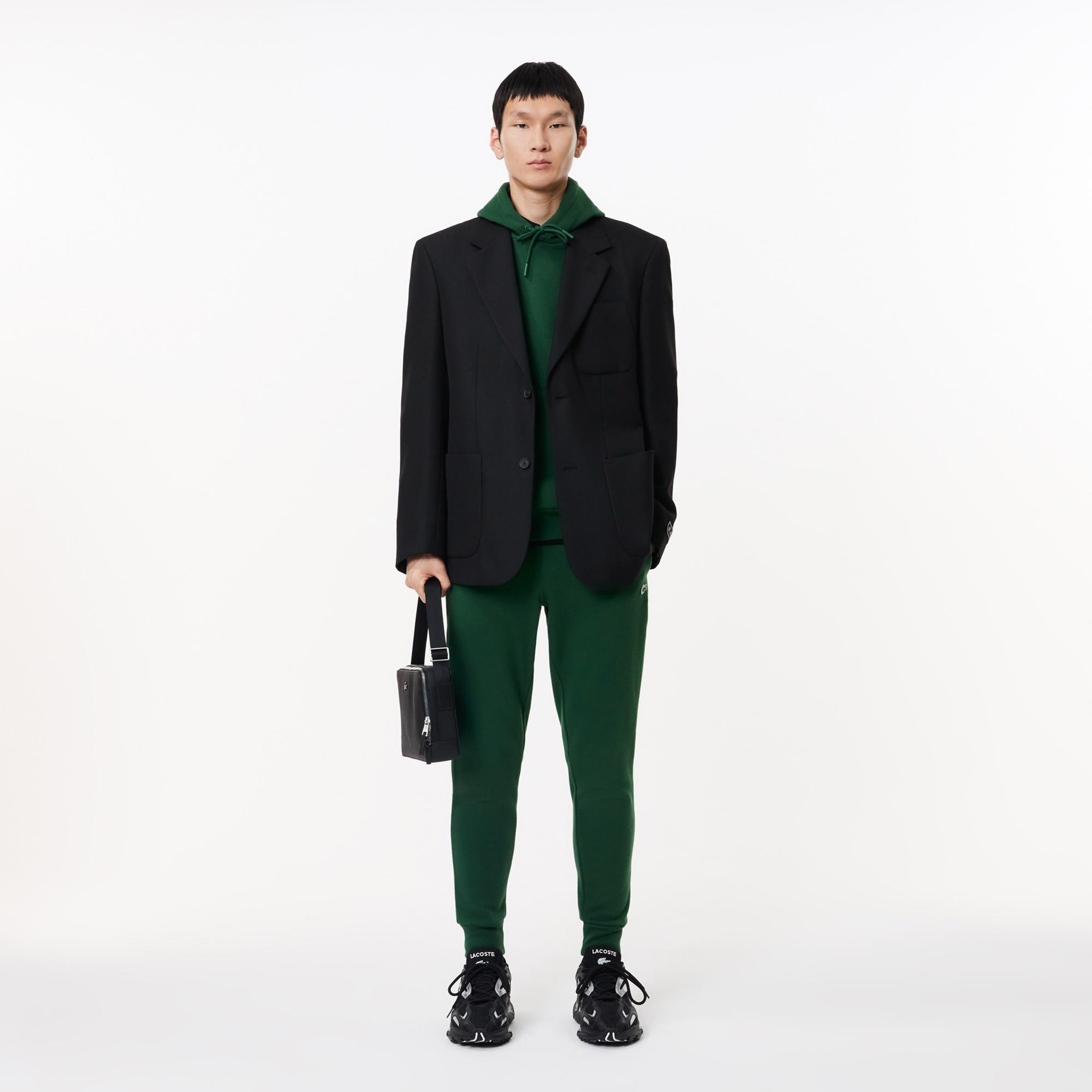 Lacoste Erkek Classic Fit Kapüşonlu Yeşil Sweatshirt