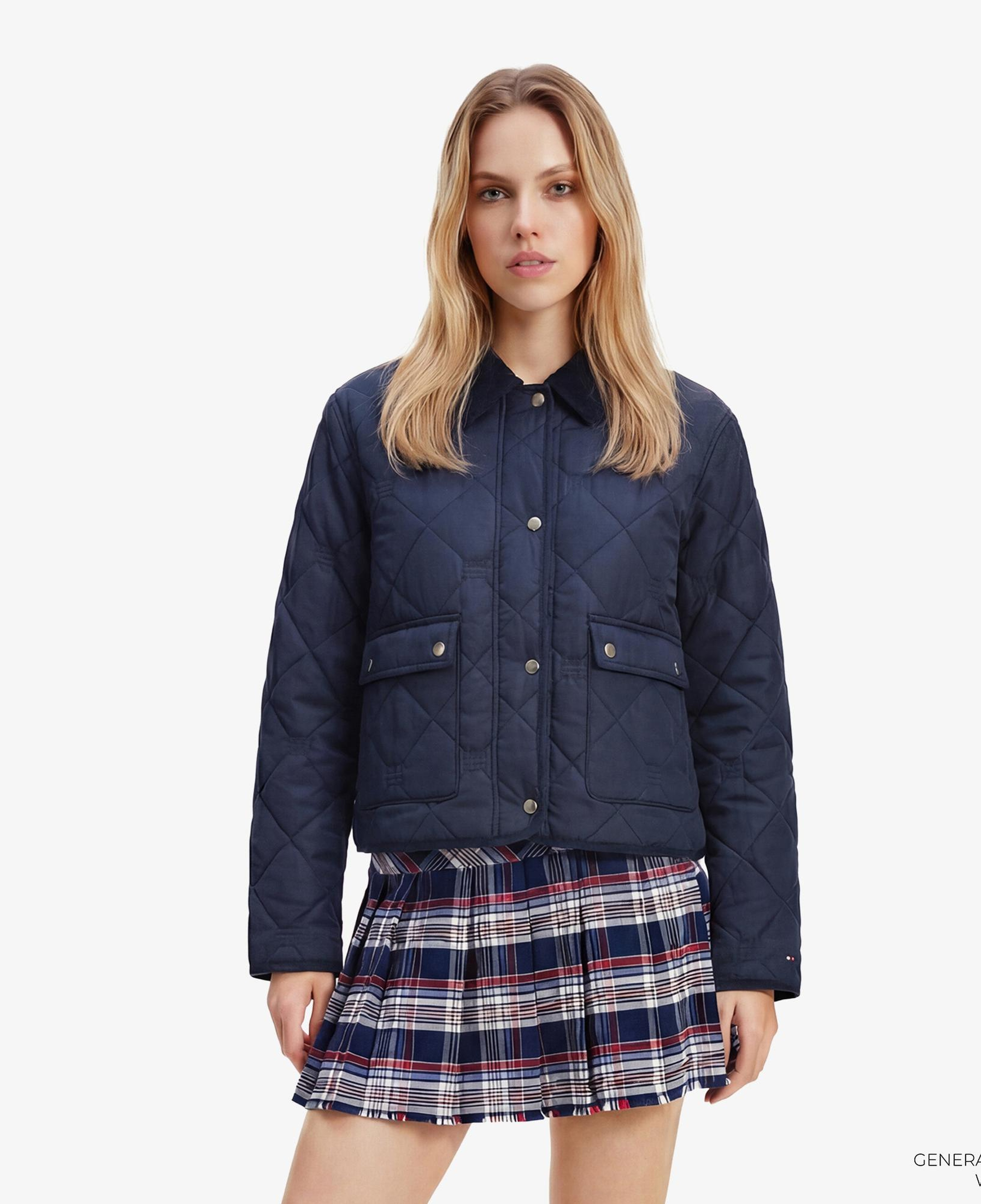 Tommy Hilfiger Padded Quilting Kadın Lacivert Ceket