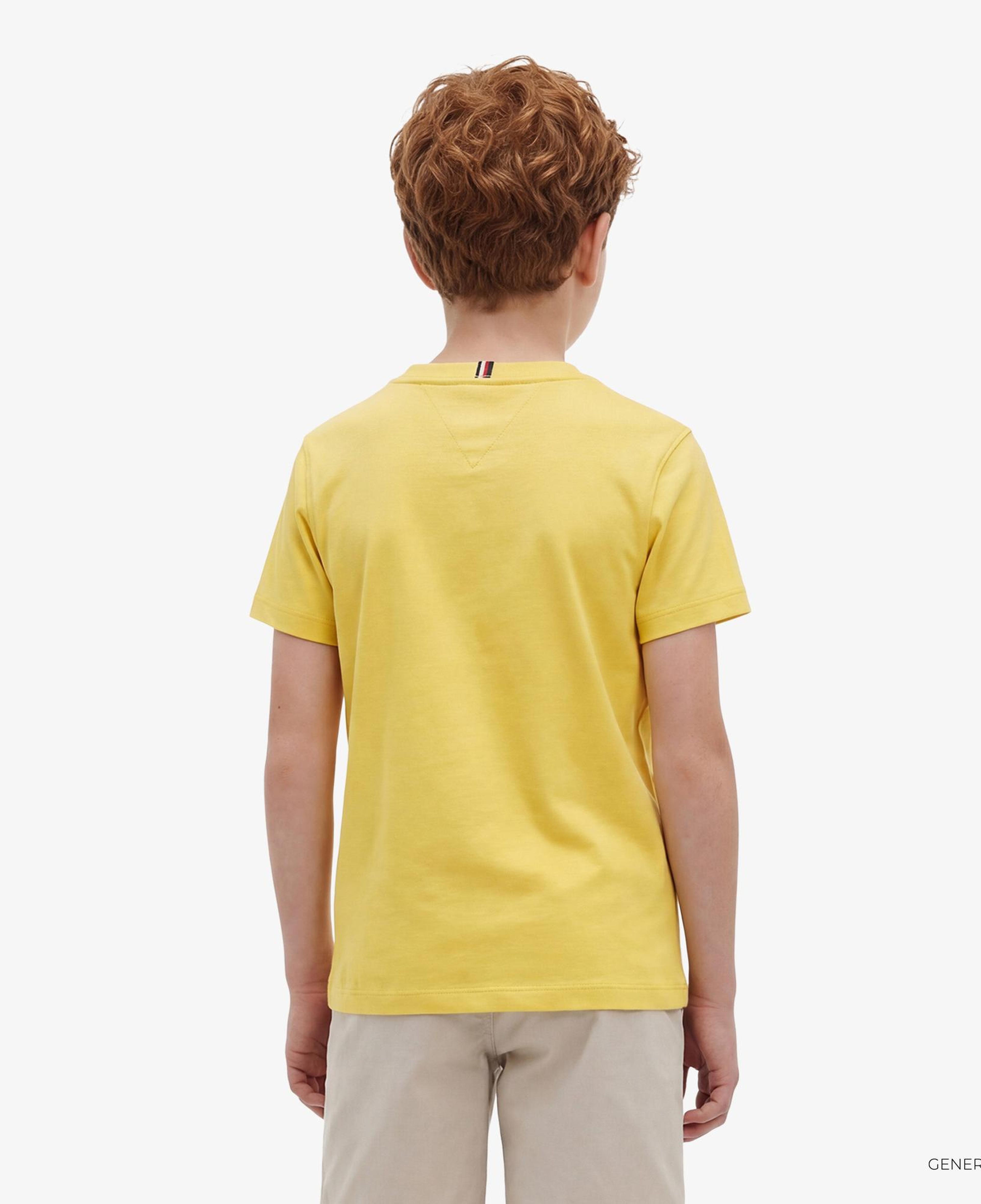 Tommy Hilfiger Essentials Çocuk Sarı Crop T-Shirt