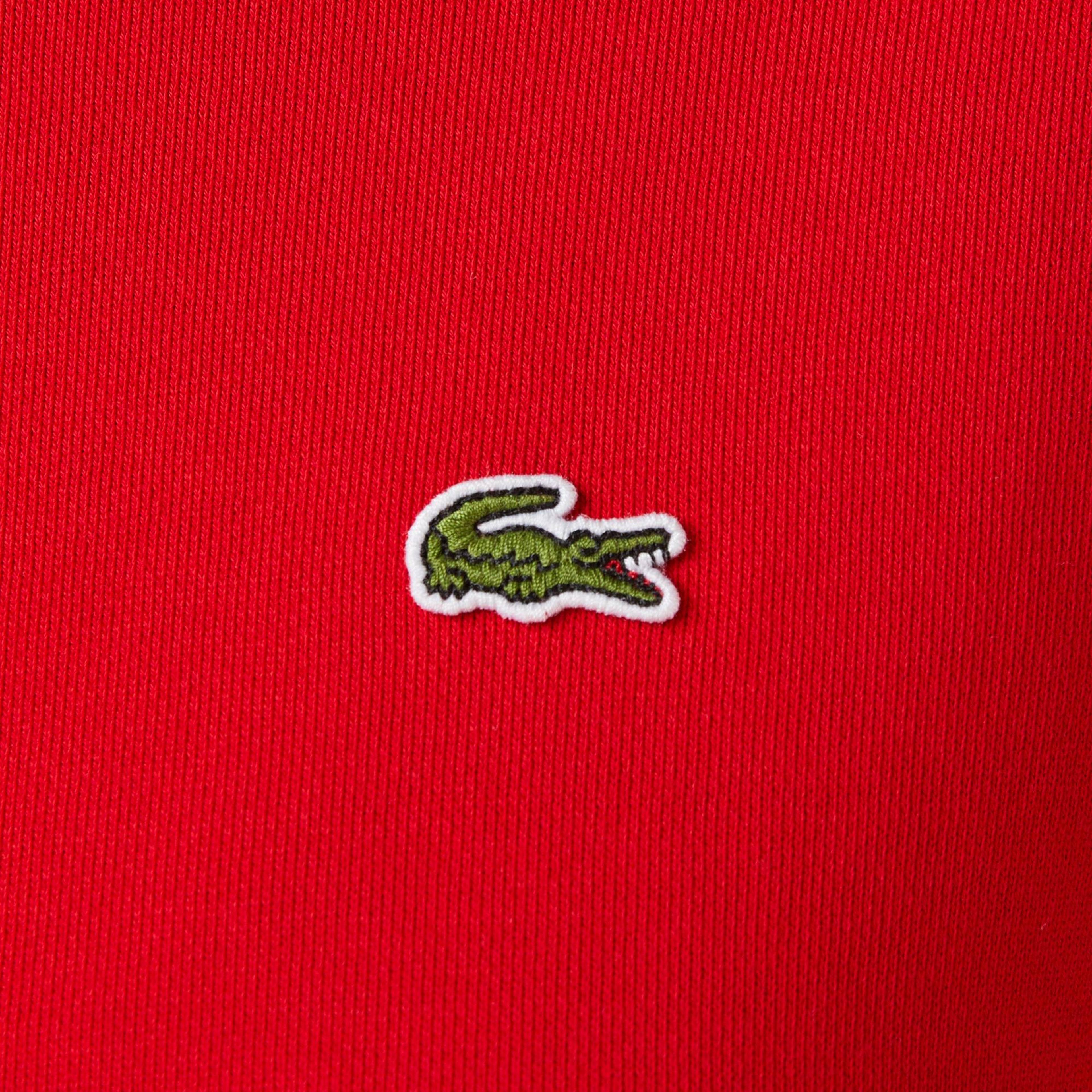 Lacoste Kadın Relaxed Fit Bisiklet Yaka Kırmızı Sweatshirt