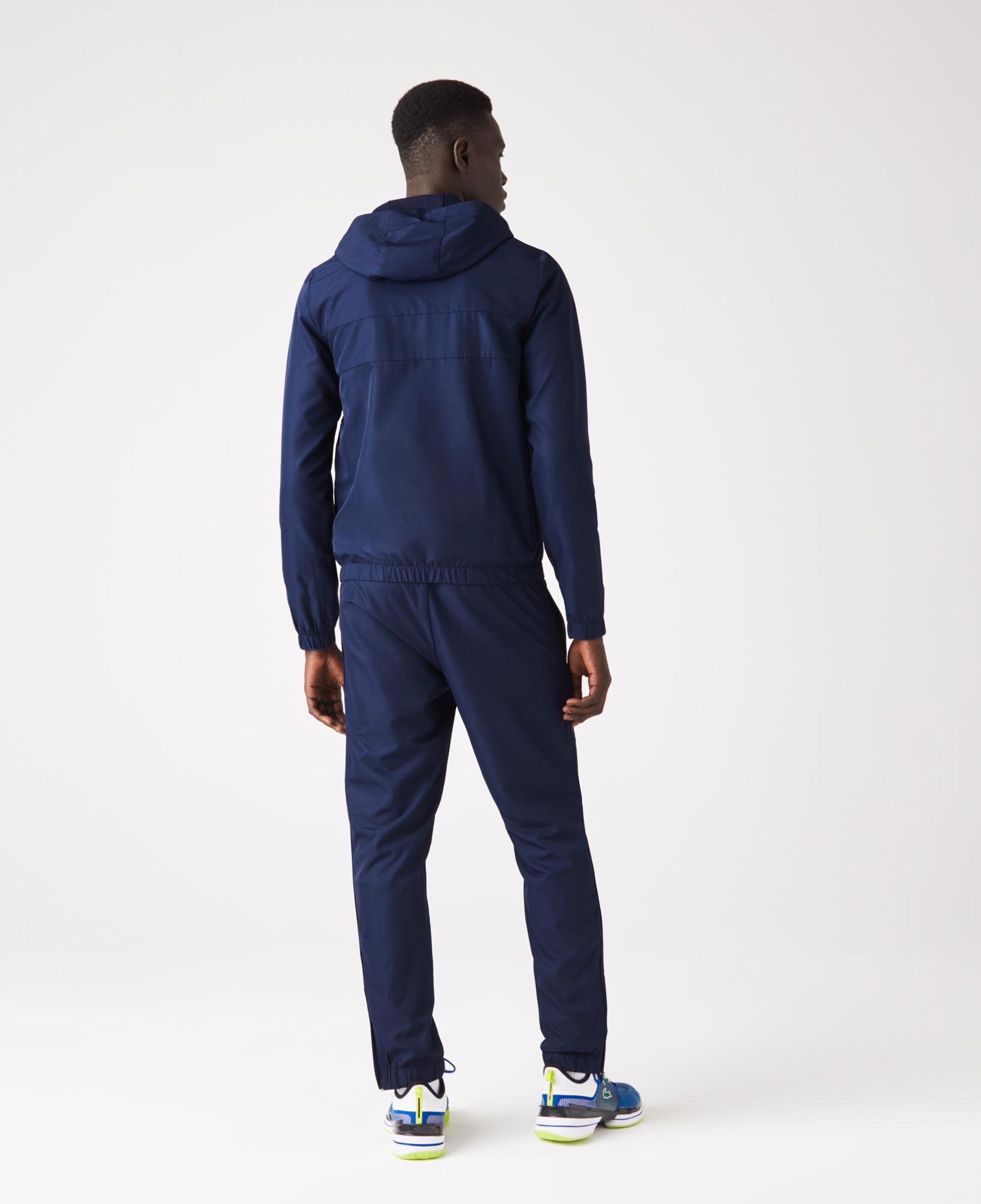 Lacoste Erkek Regular Fit Kapüşonlu Baskılı Lacivert Eşofman Takımı