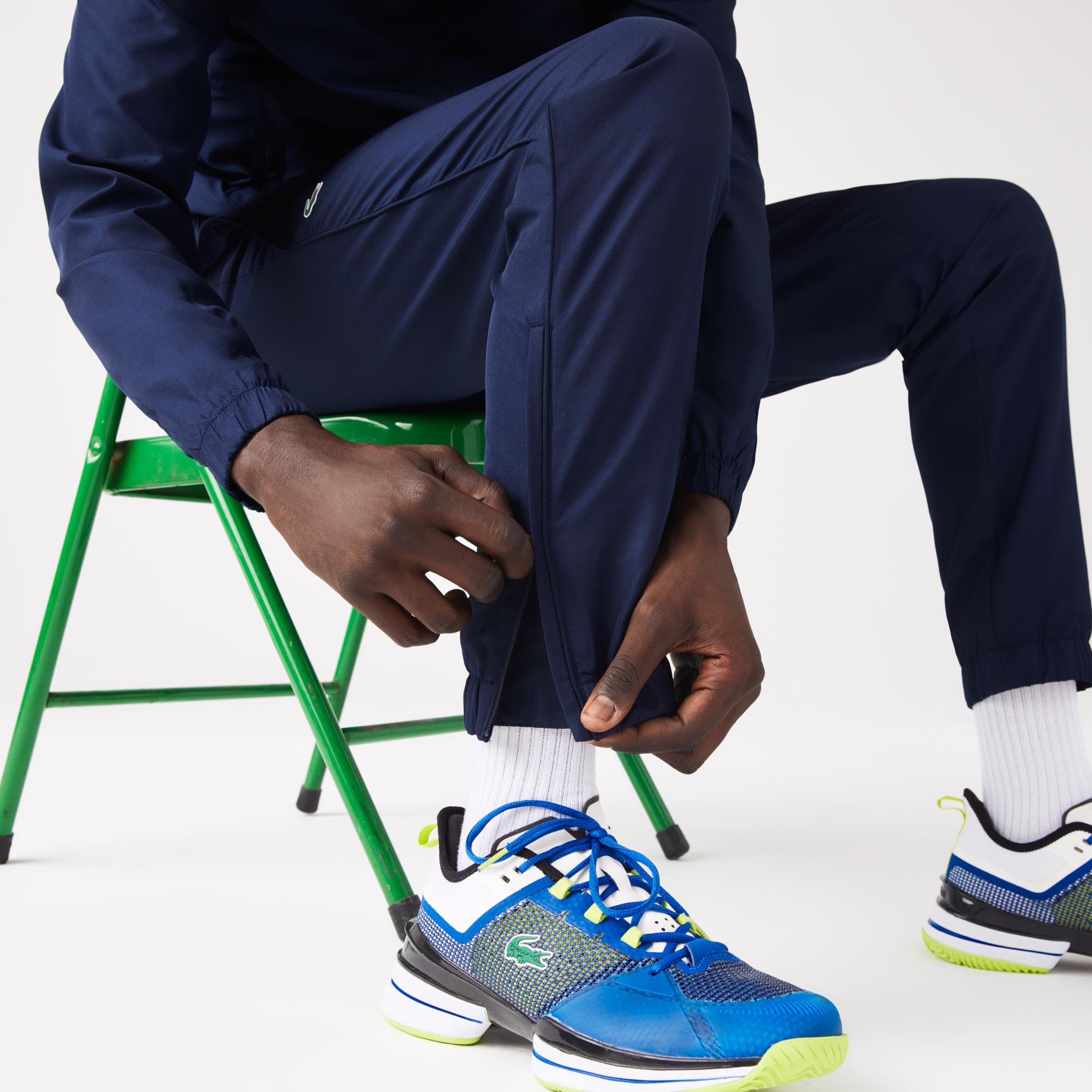 Lacoste Erkek Regular Fit Kapüşonlu Baskılı Lacivert Eşofman Takımı