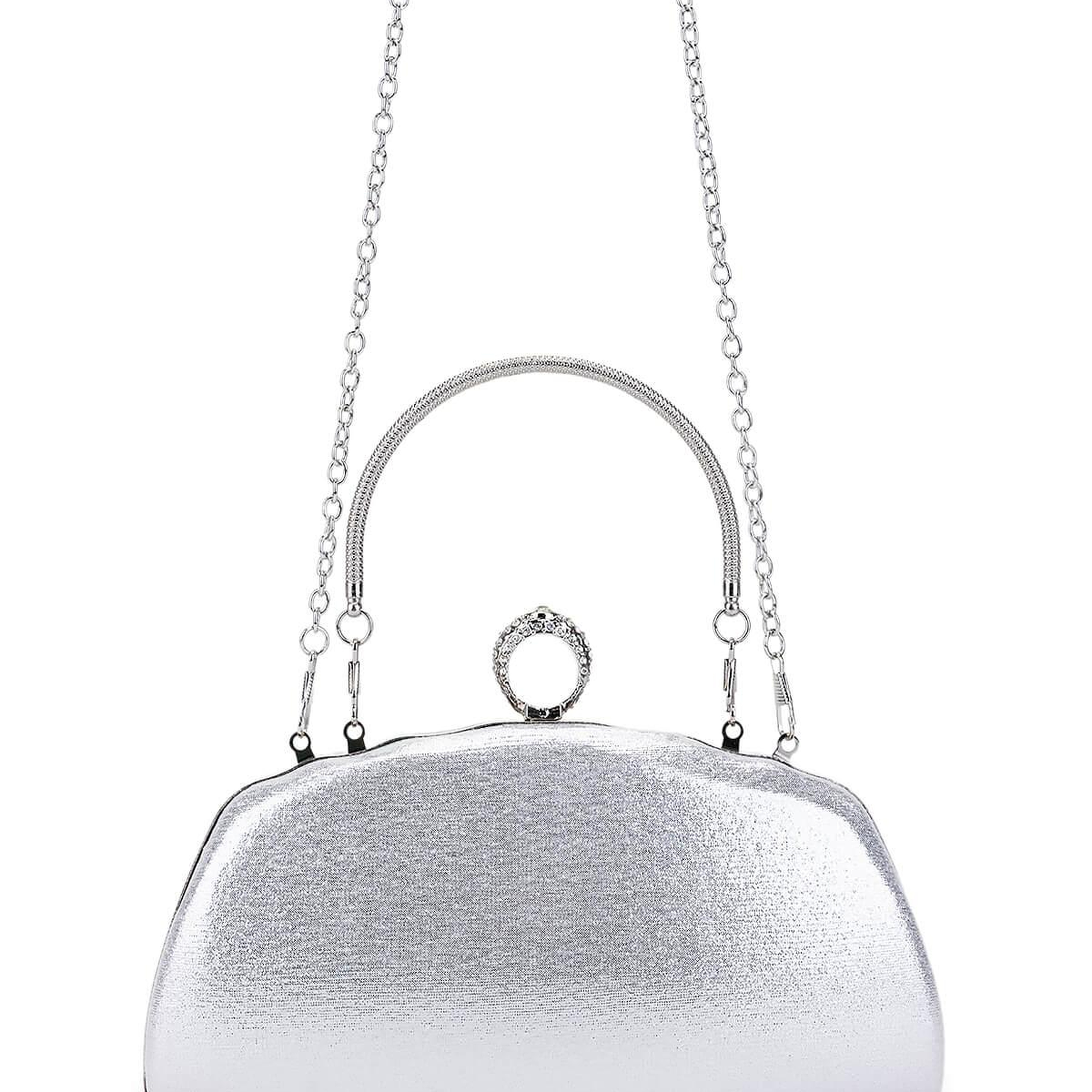 Tamer Tanca Kadın Vegan Gri Abiye Çanta