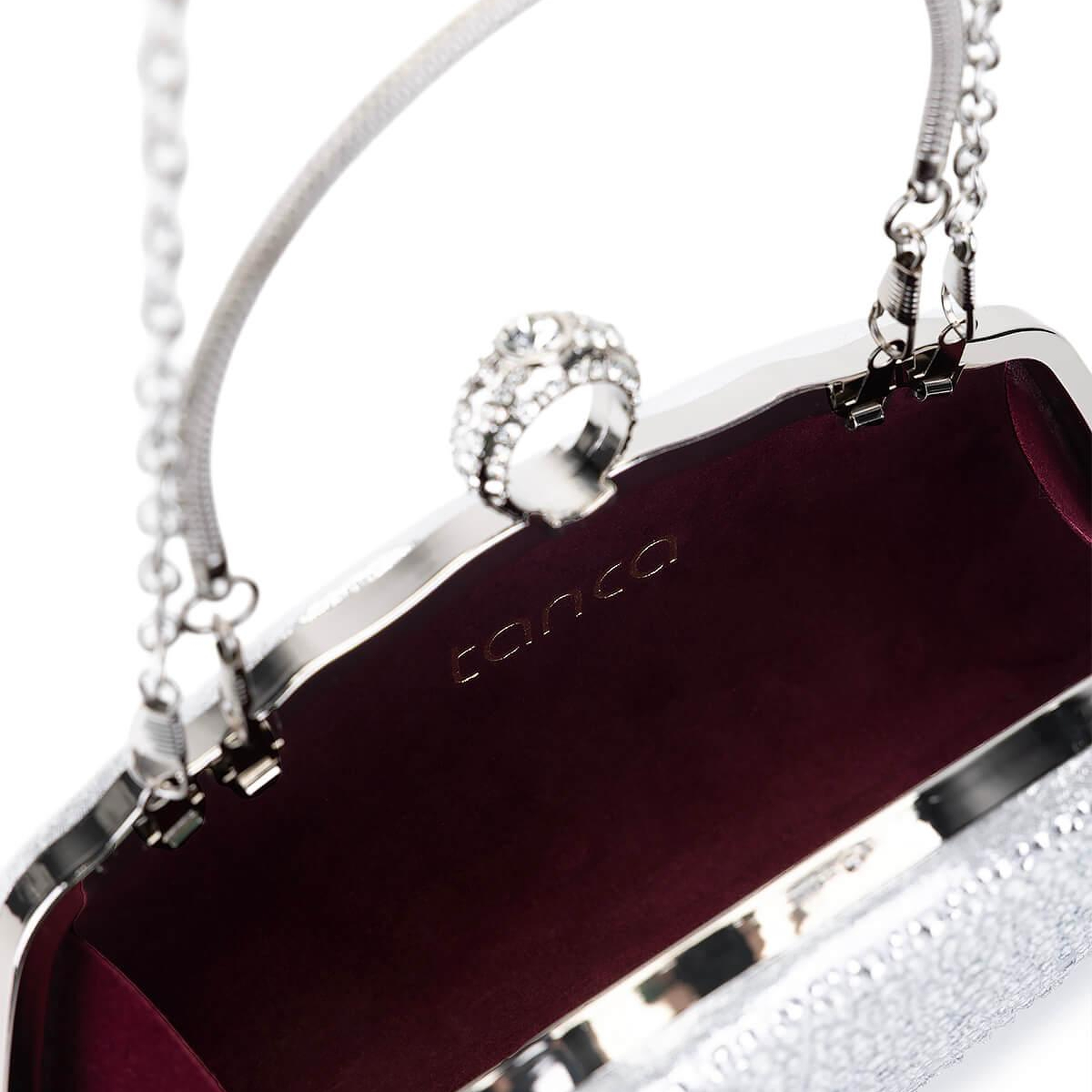 Tamer Tanca Kadın Vegan Gri Abiye Çanta