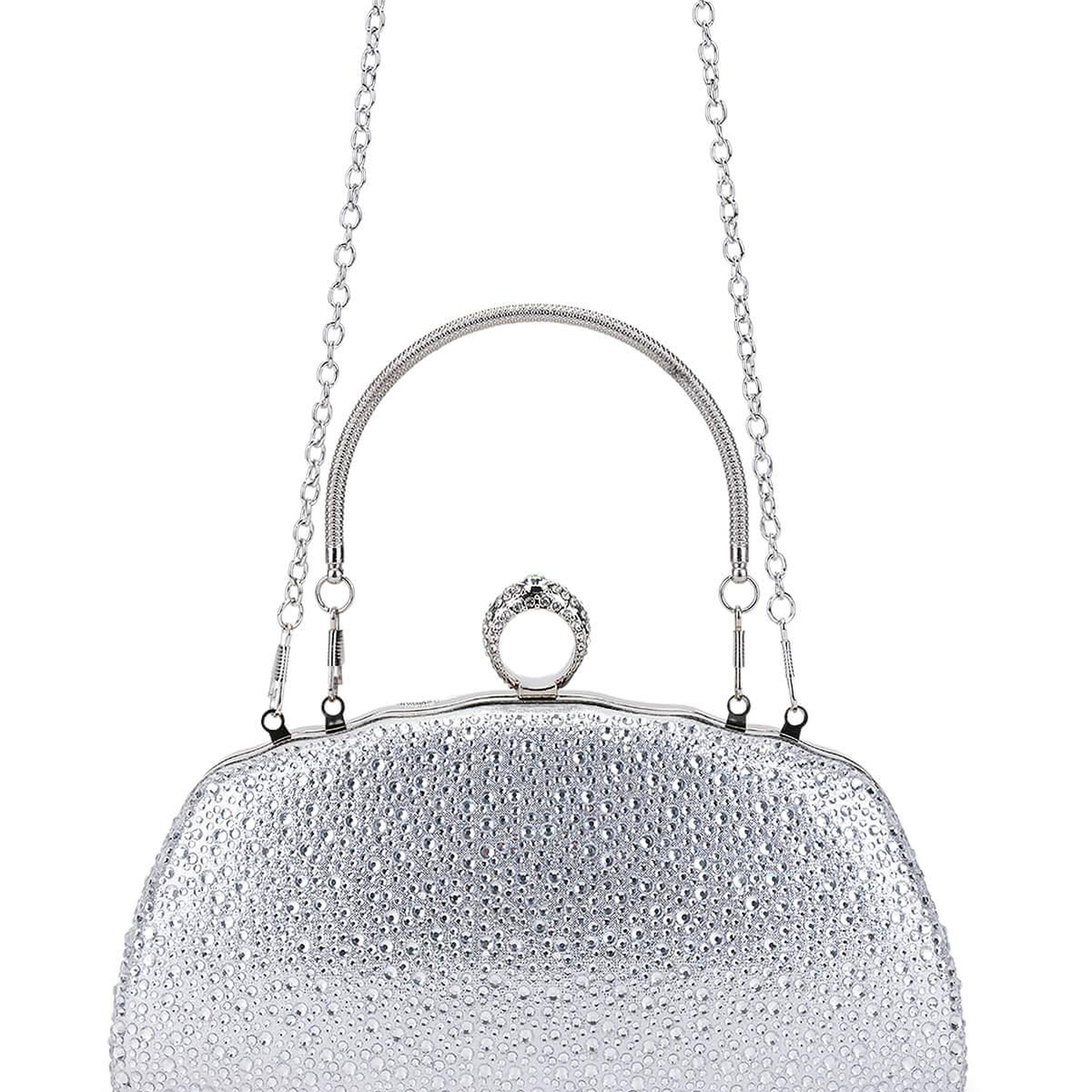 Tamer Tanca Kadın Vegan Gri Abiye Çanta