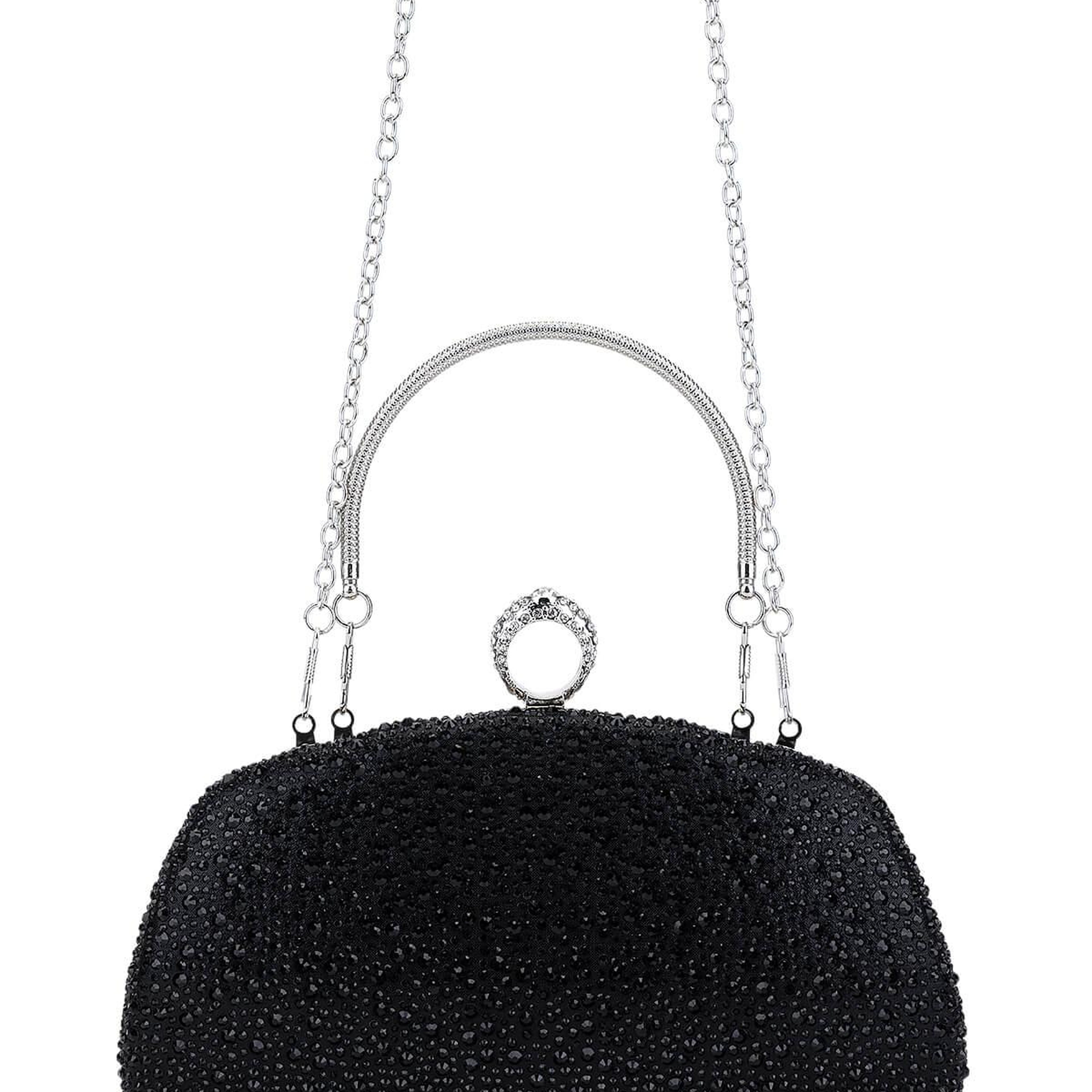 Tamer Tanca Kadın Vegan Siyah Abiye Çanta