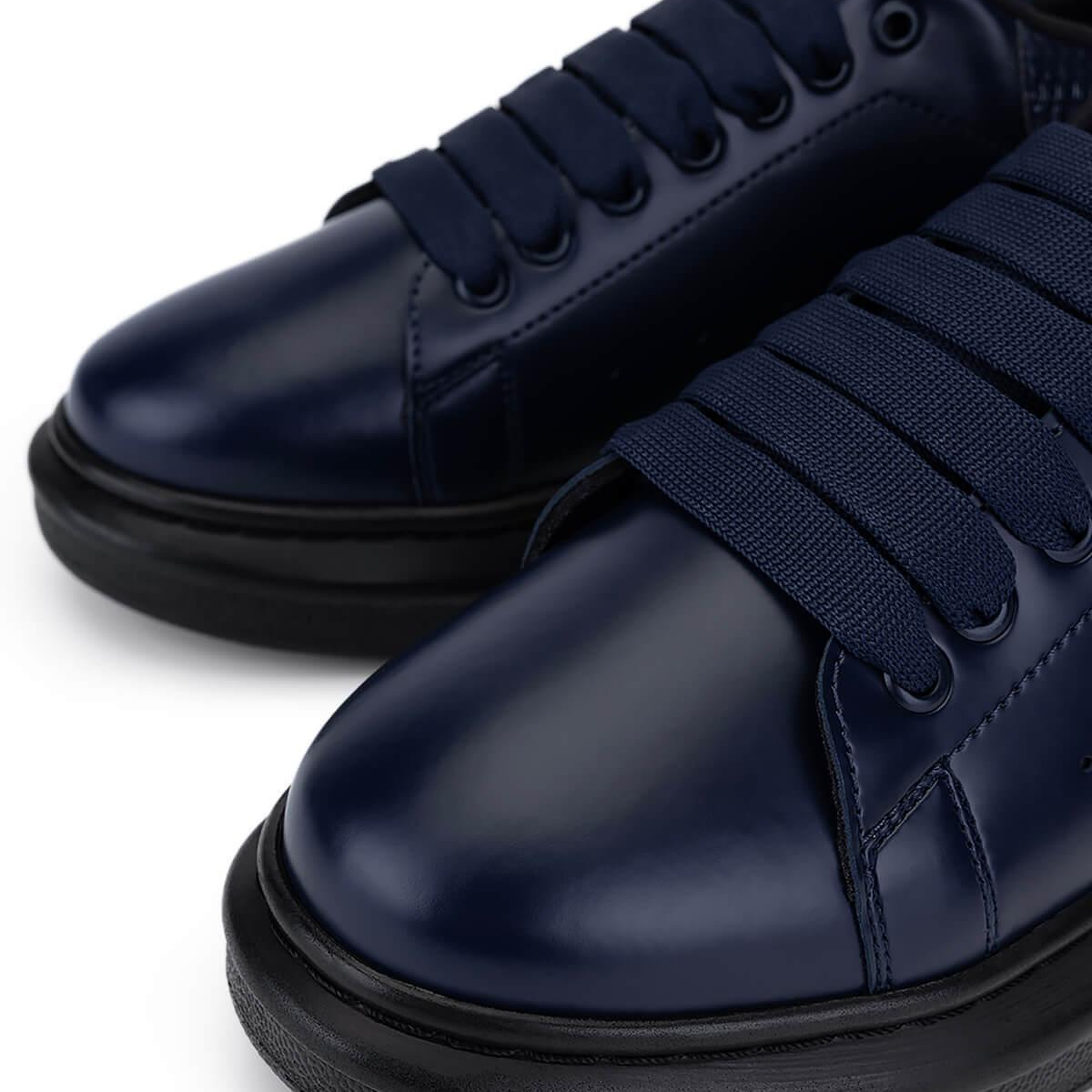 Tamer Tanca Erkek Suni Deri Lacivert Sneakers & Spor Ayakkabı