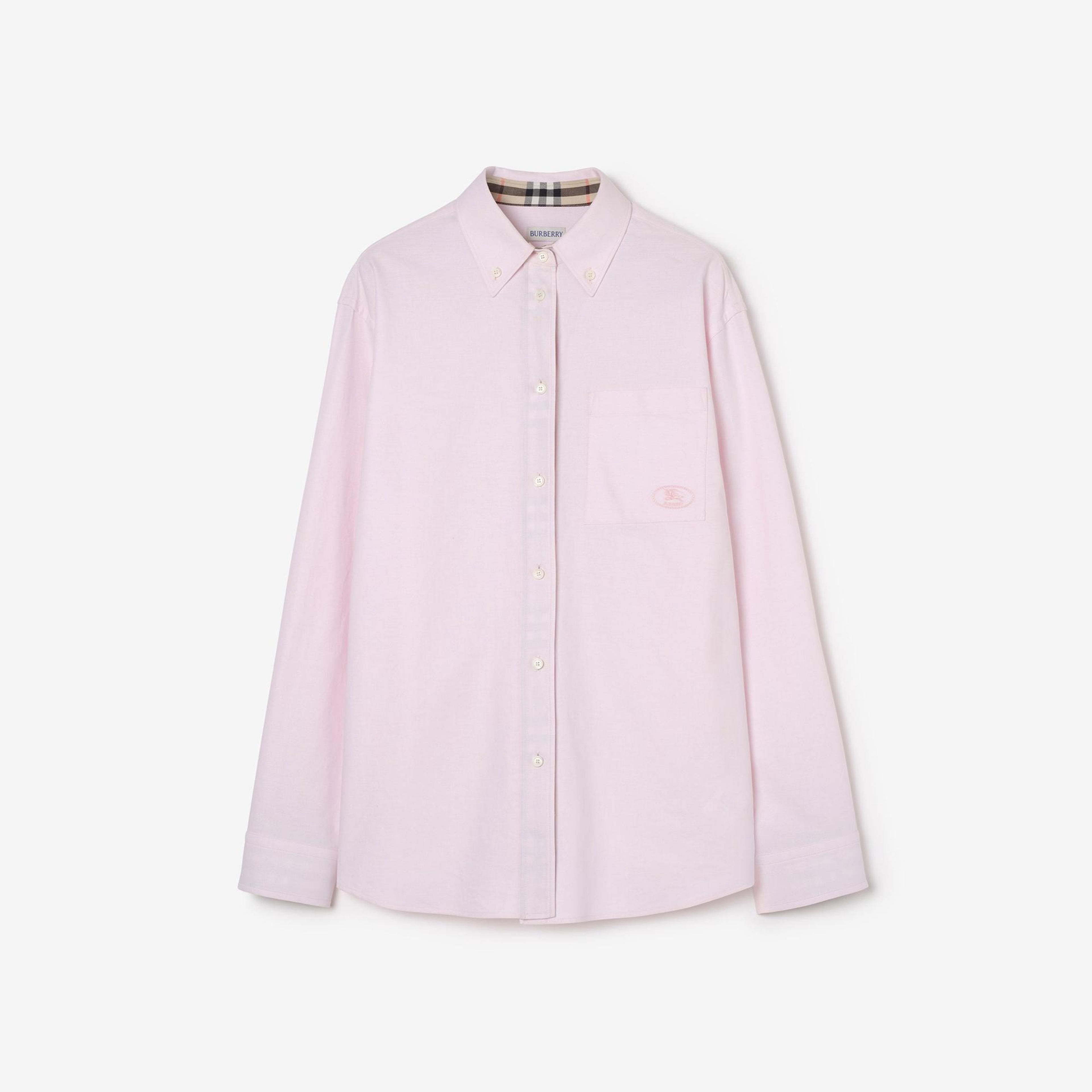 Burberry Relaxed Fit Cotton Oxford Kadın Pembe Gömlek