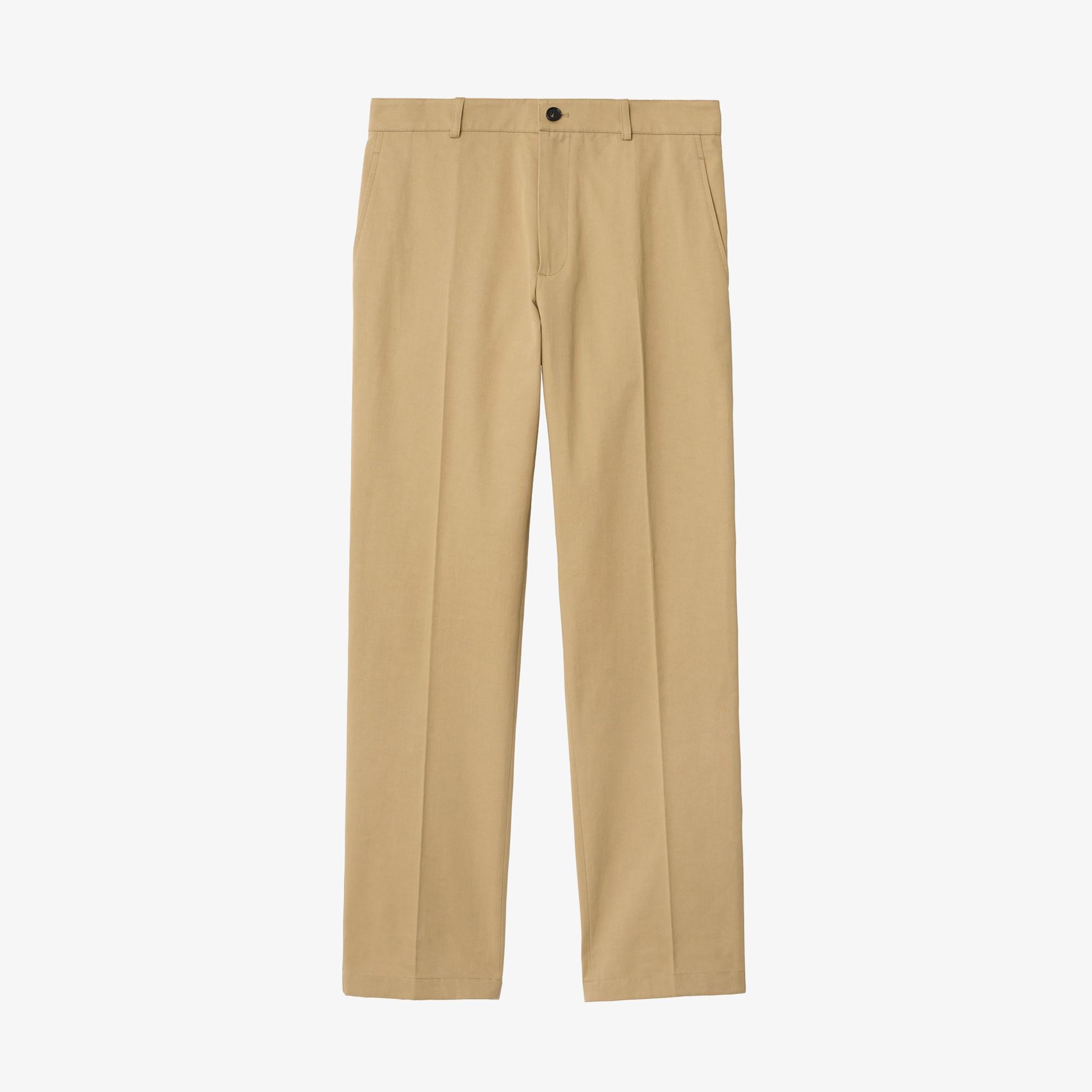 Burberry Cotton Twill Chinos Erkek Bej Pantolon